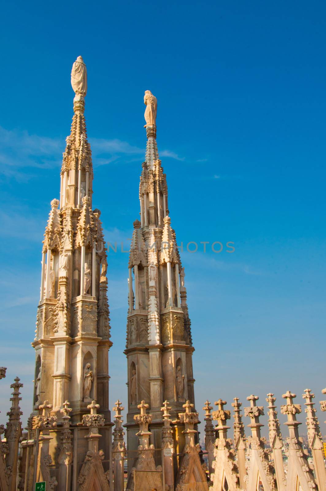 Detail of Milan Duomo in Italy