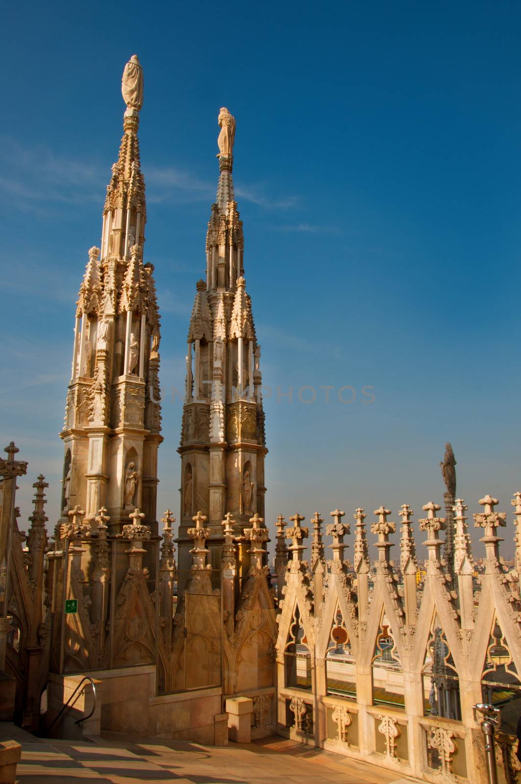 Detail of Milan Duomo in Italy