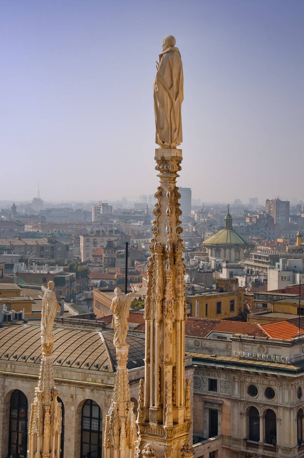 Detail of Milan Duomo in Italy