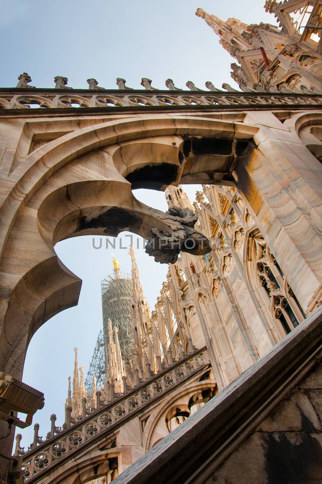 View of Milan Cathedral in Italy