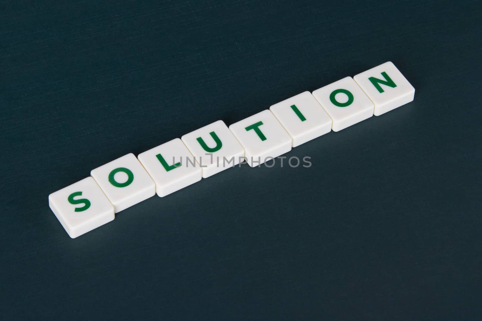 Solution word in letters.