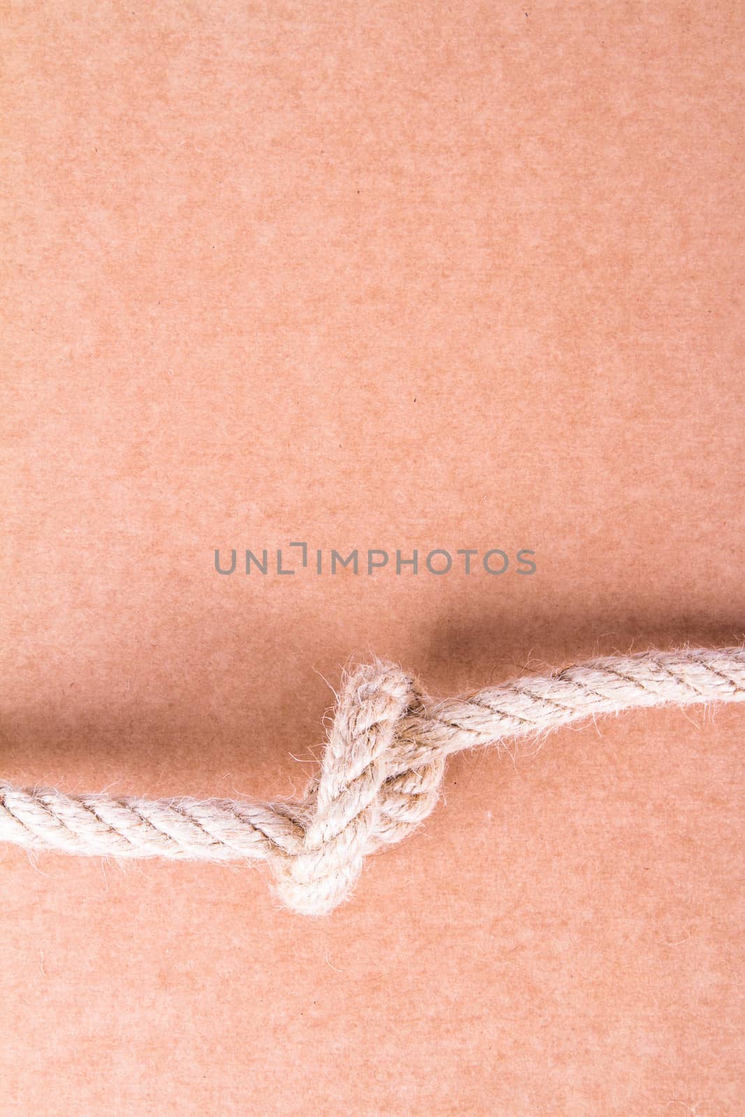 Close up shot of rope with knot.