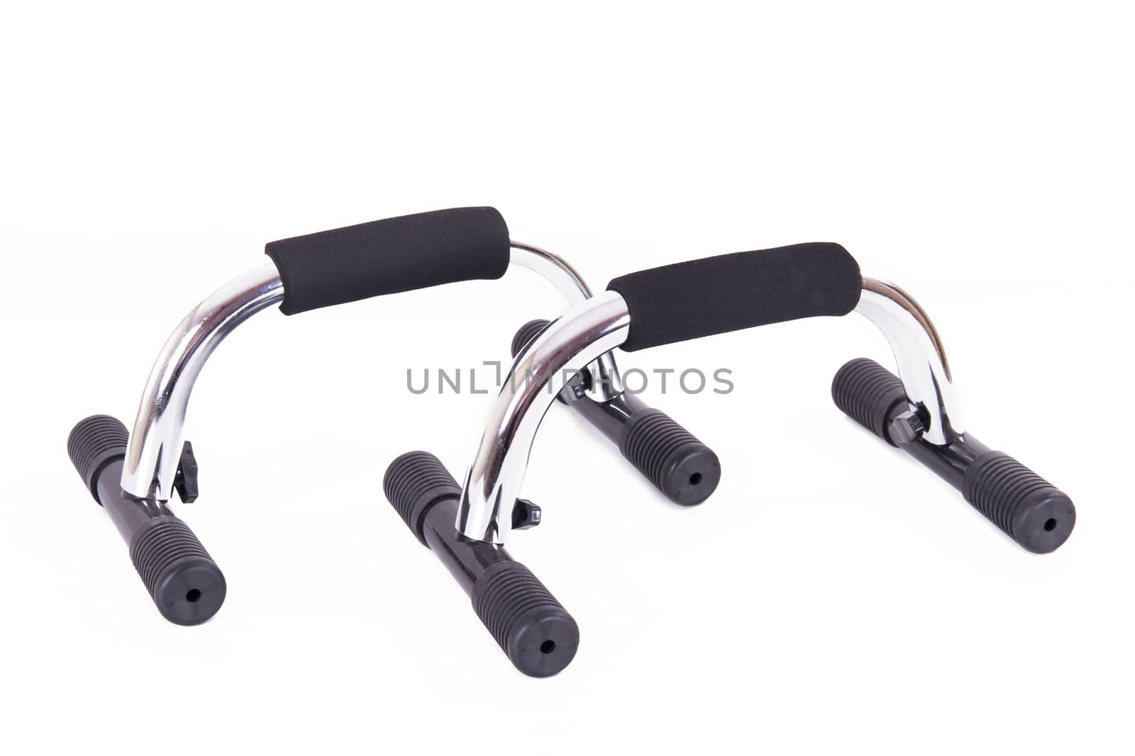 Push, press up sport exercise equipment, isolated on white background.