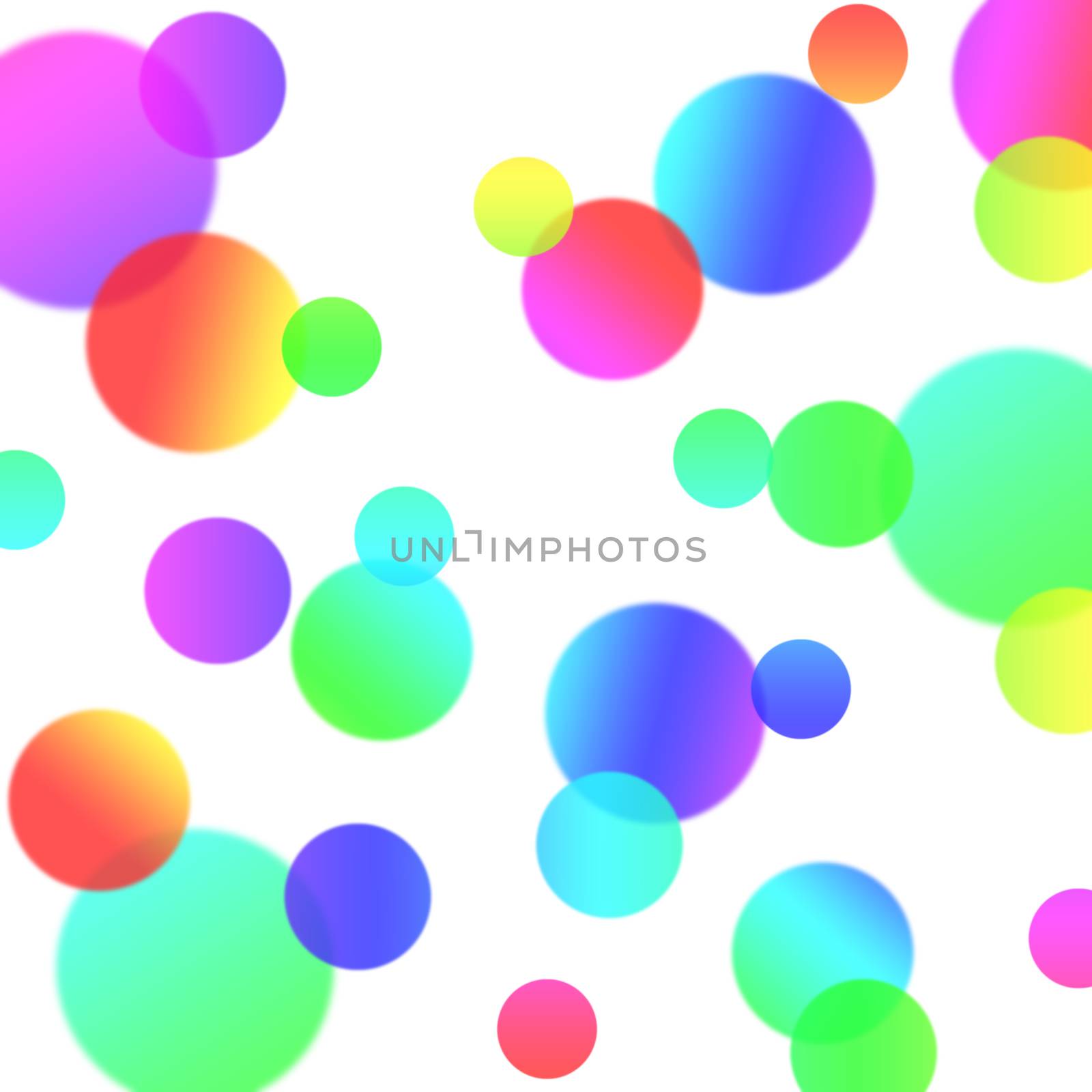 abstract background with magic colorful bubbles