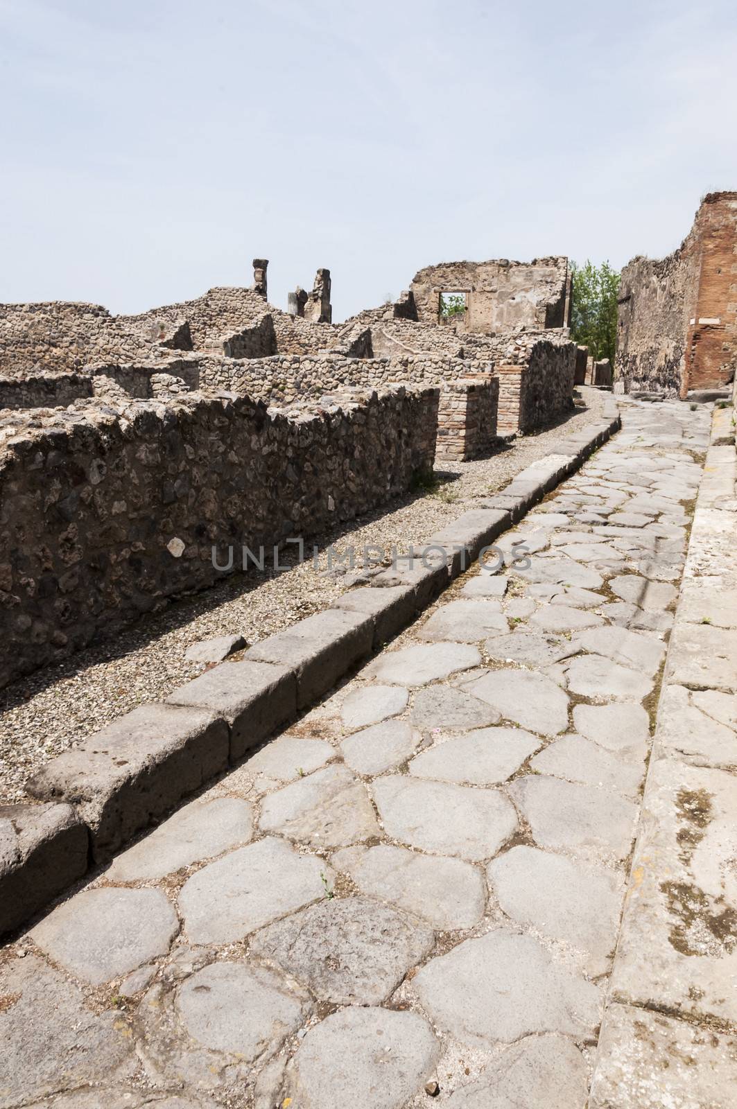 archeologic ruins of Pompeii in Italy