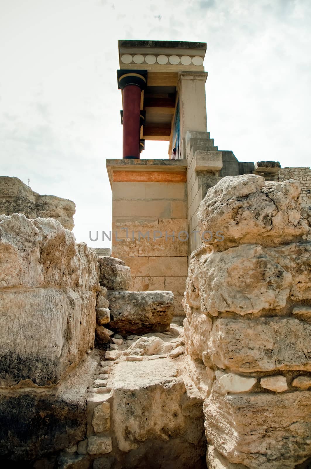Knossos, also known as Labyrinth, or Knossos Palace, is the largest Bronze Age archaeological site on Crete.