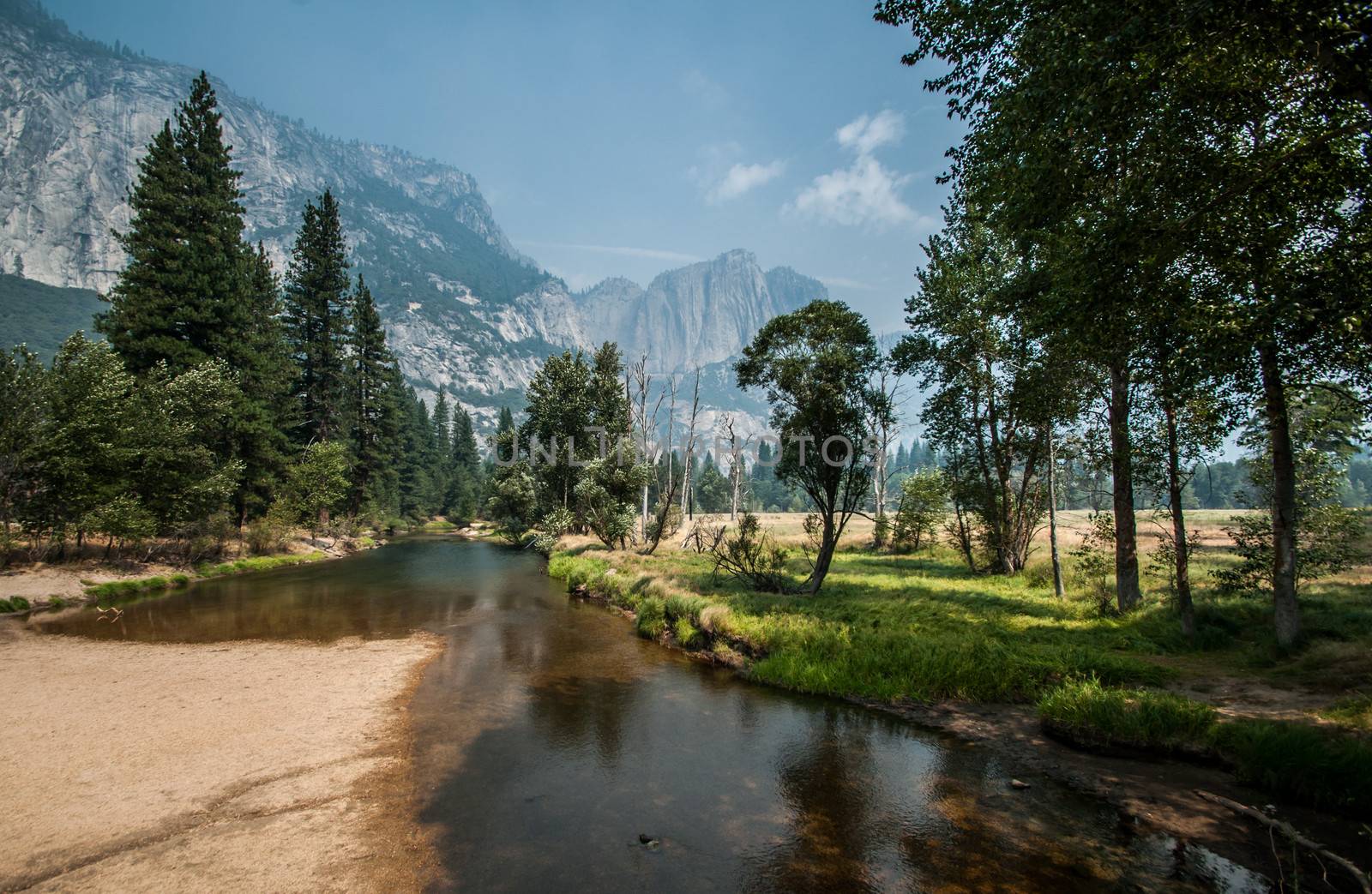 Yosemite nice river for walking