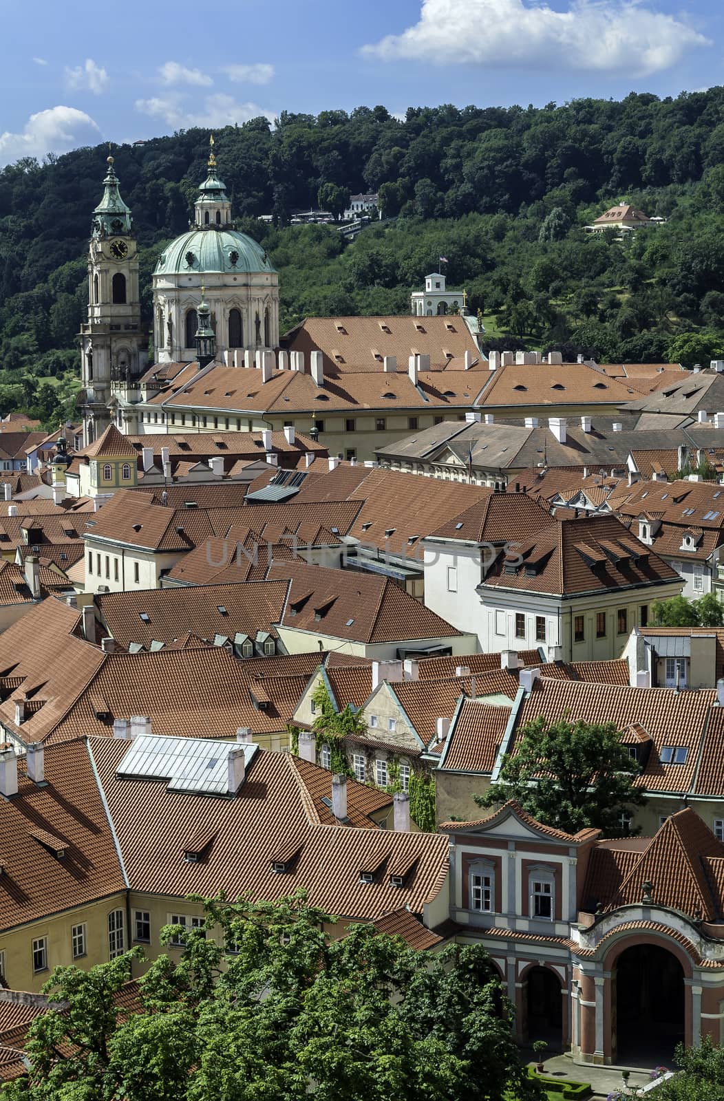 View of the City of Prague, in the Czech Republic.