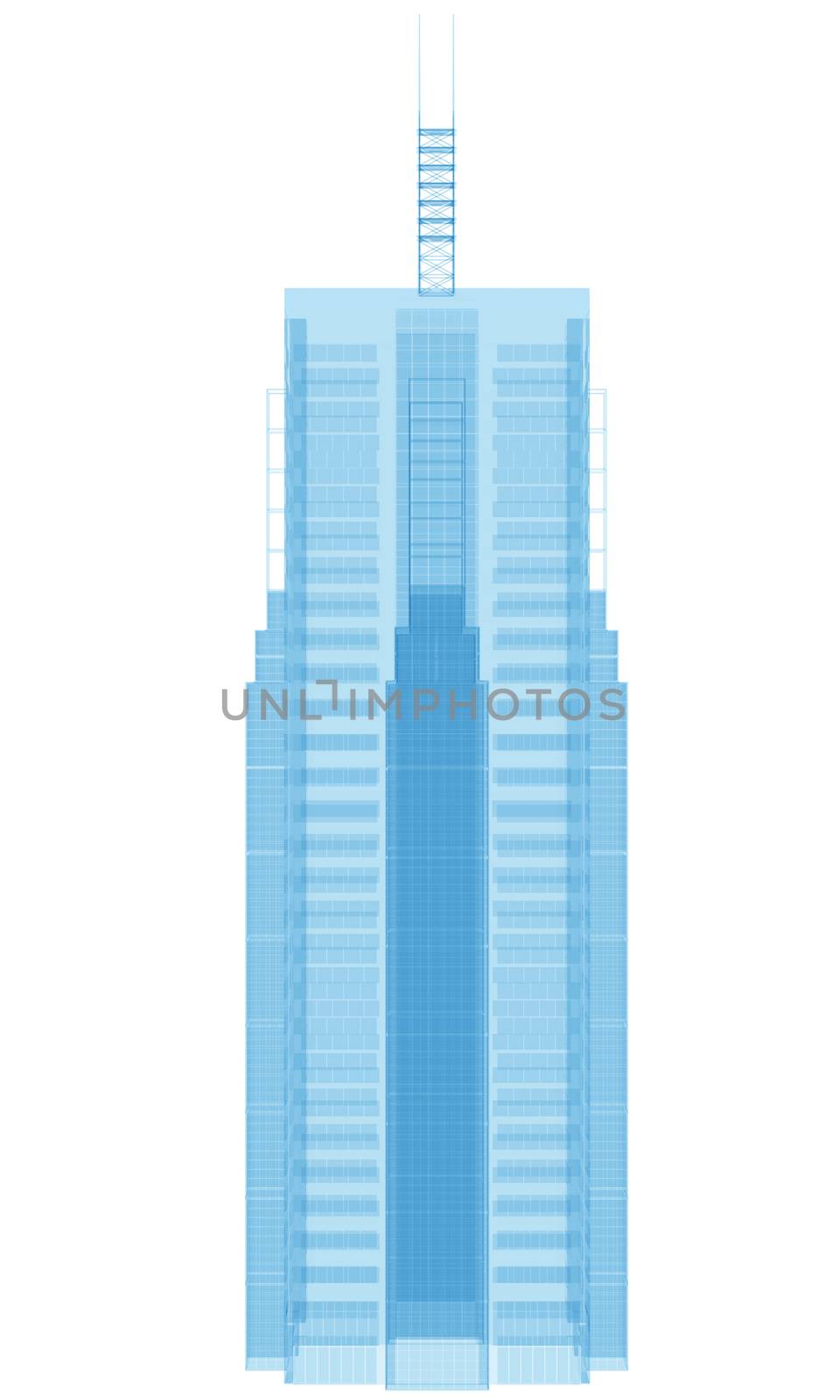 Glass skyscraper by cherezoff