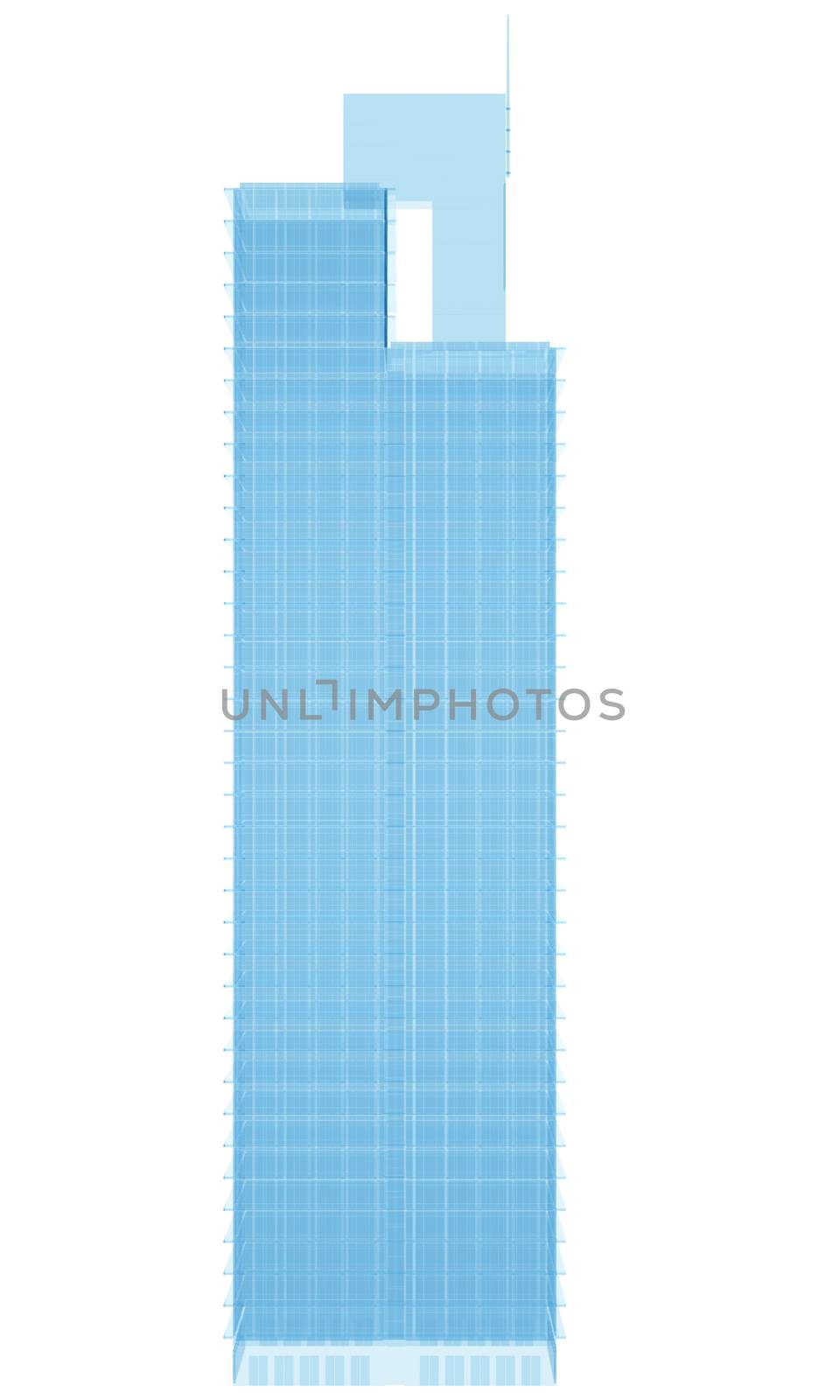 Glass skyscraper by cherezoff