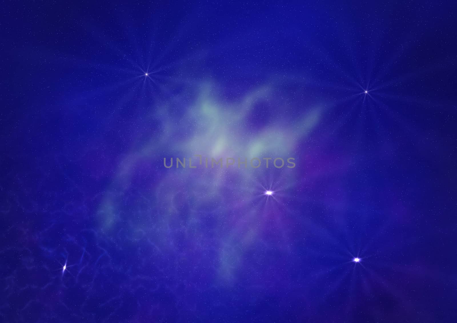Star field in space, a nebulae and a gas congestion. "Elements of this image furnished by NASA".