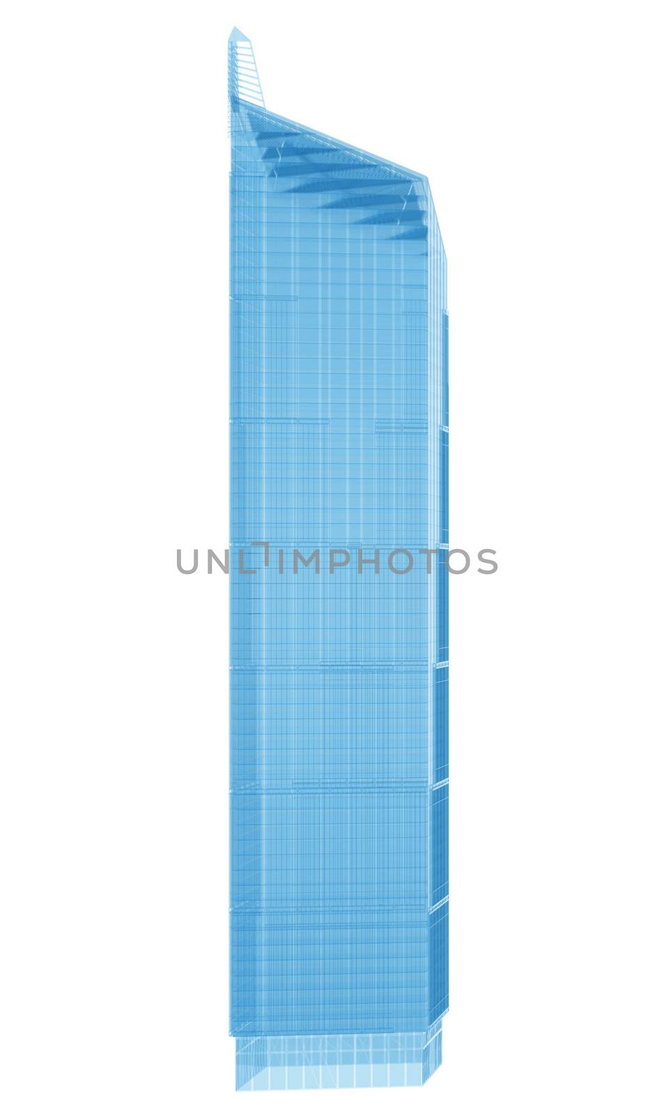 Glass skyscraper by cherezoff