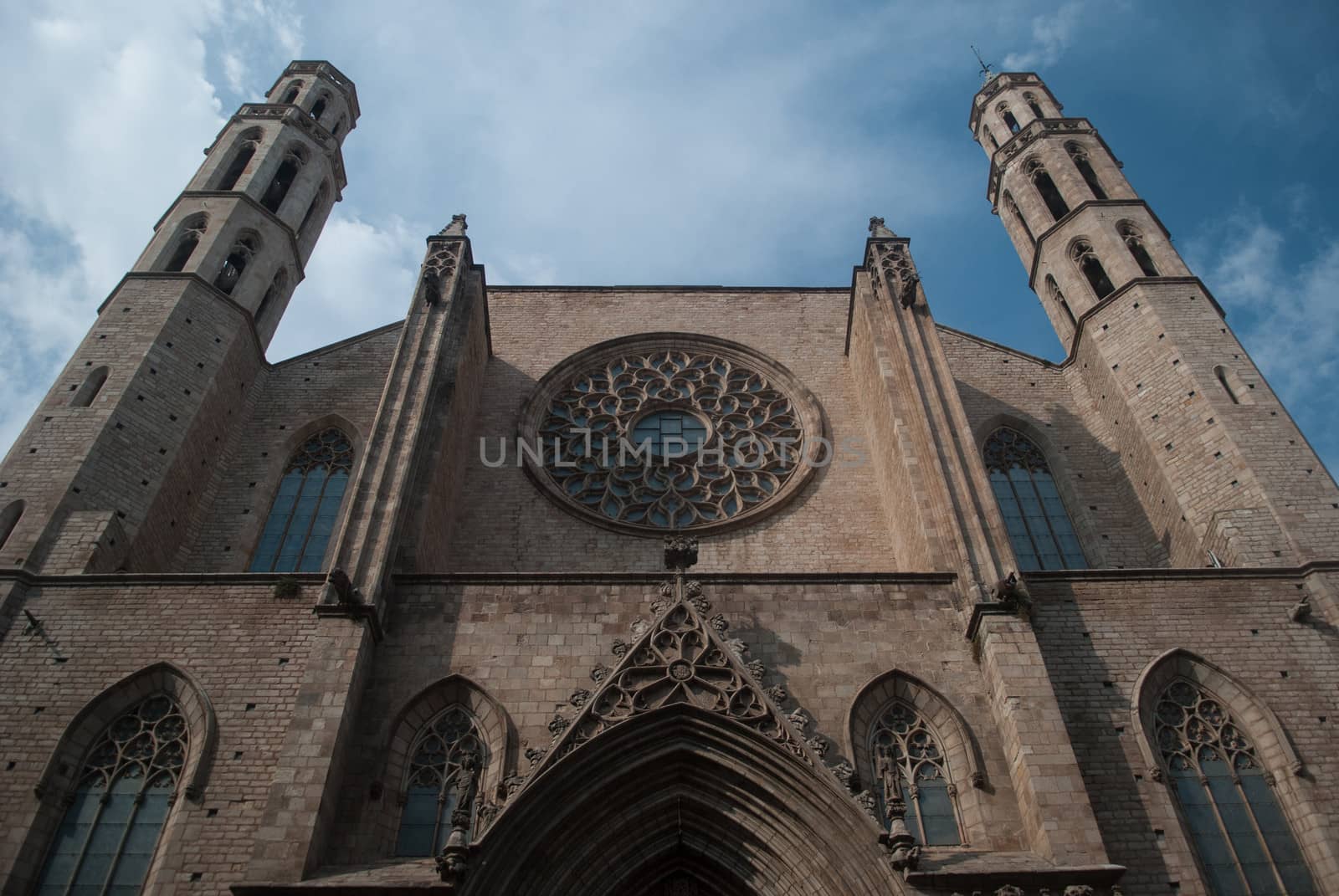 Santa Maria Del Pi cathedral in Barcelona