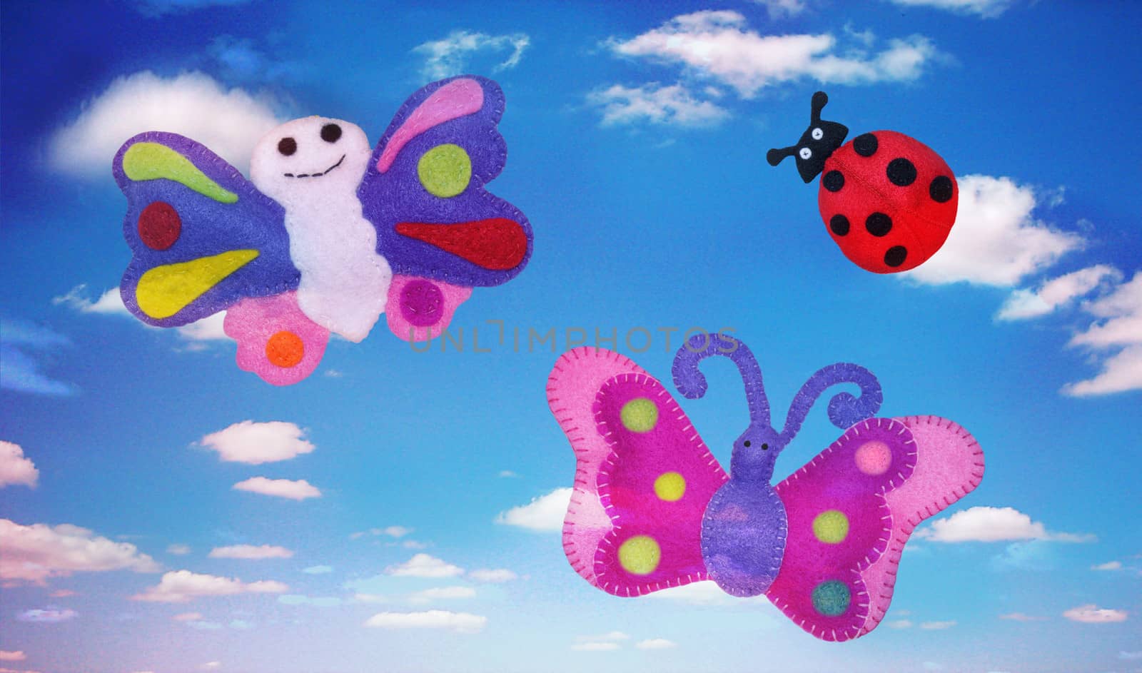 Ladybug and butterflies - kids toys