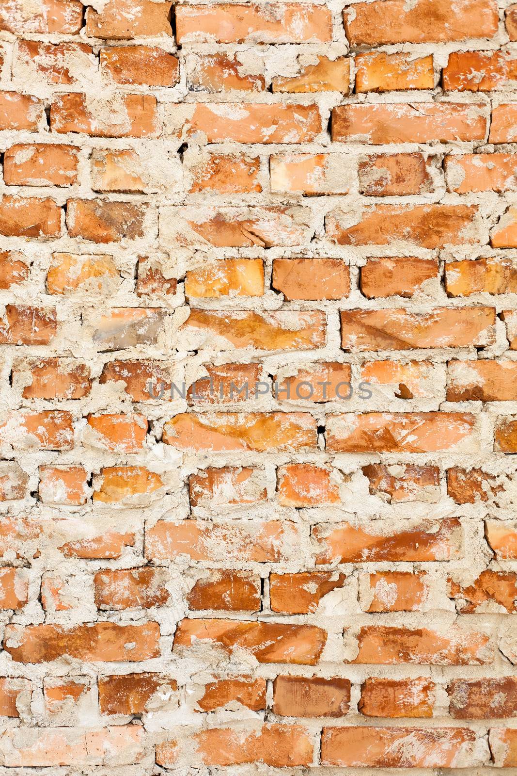 Old red brick wall backgrounds by sfinks