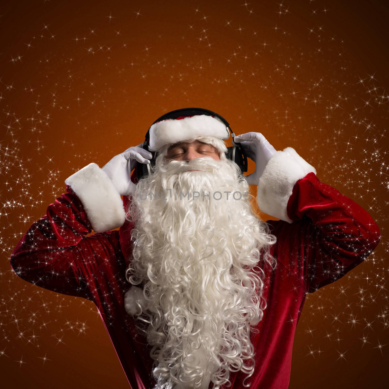 Santa Claus is listening to music by adam121