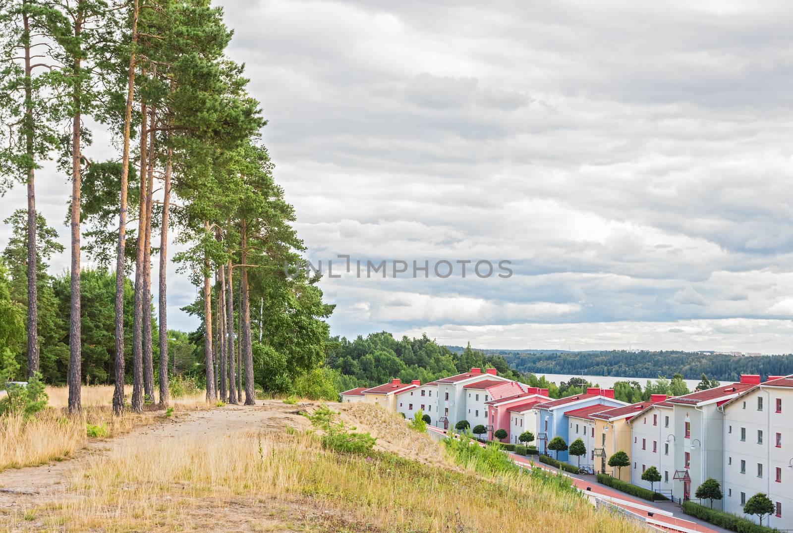 Residential neighborhood surrounded by nature by anikasalsera