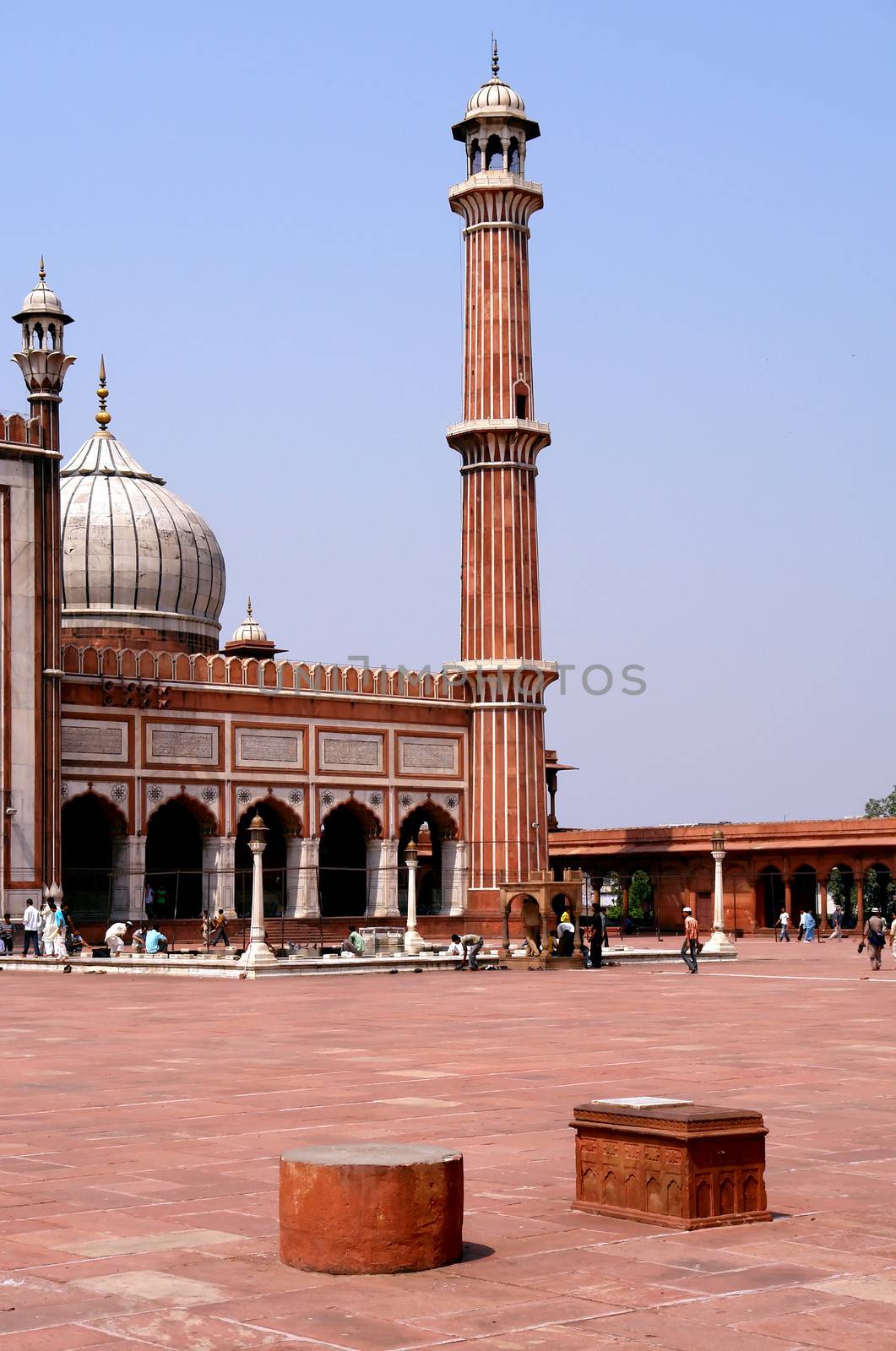 Jama Masjid Mosque, old Delhi, India.