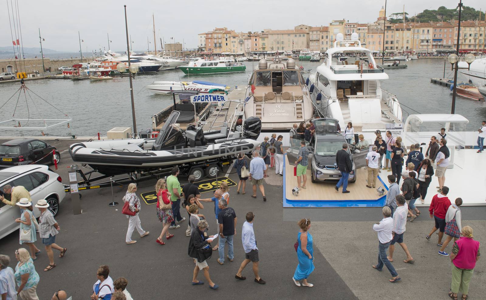 Saint-Tropez, France -  October,21, 2013. Regata in Saint-Tropez harbor. Sant-Tropez is located on the French Riviera.