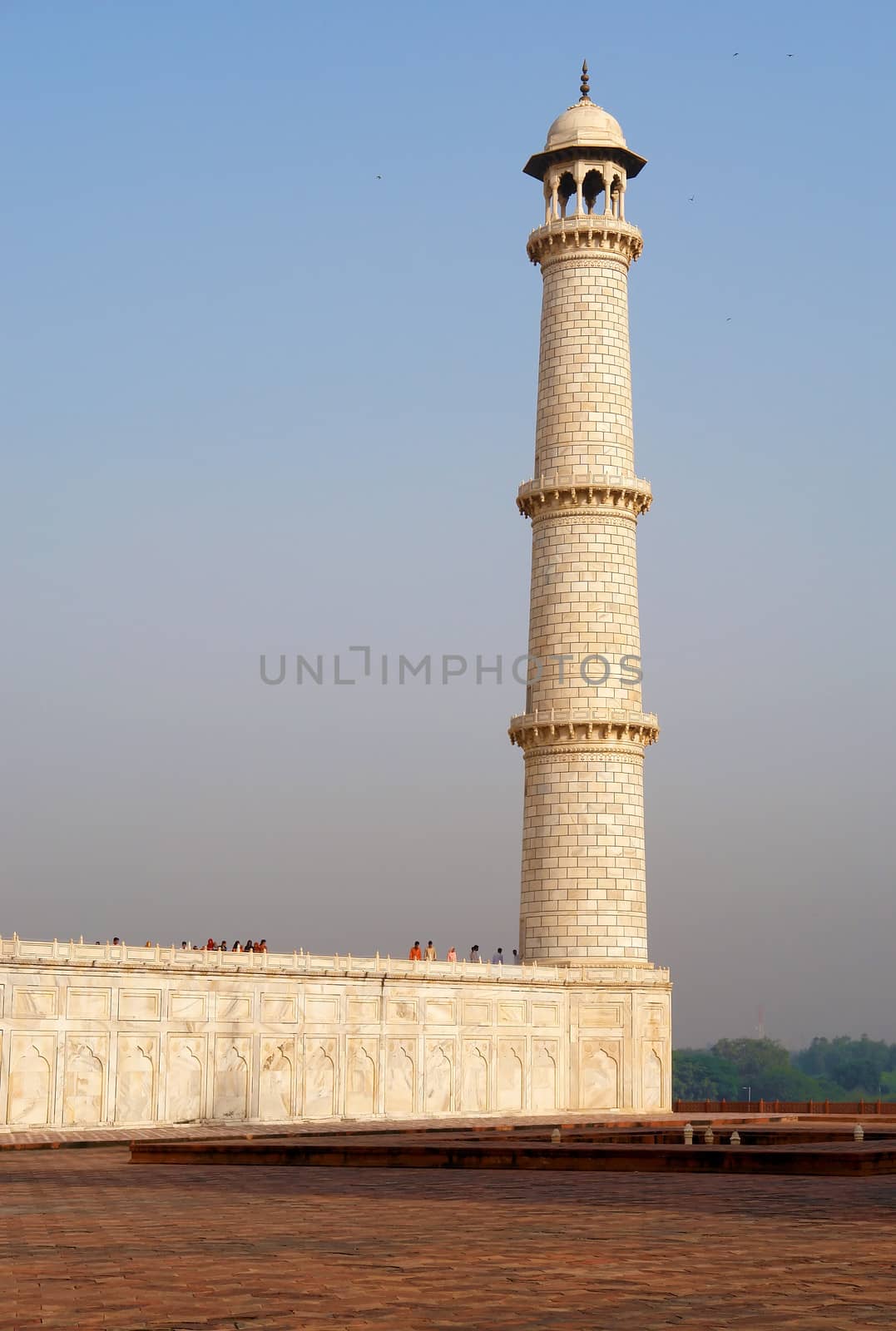 Overview of the Taj Mahal and garden, Agra, India