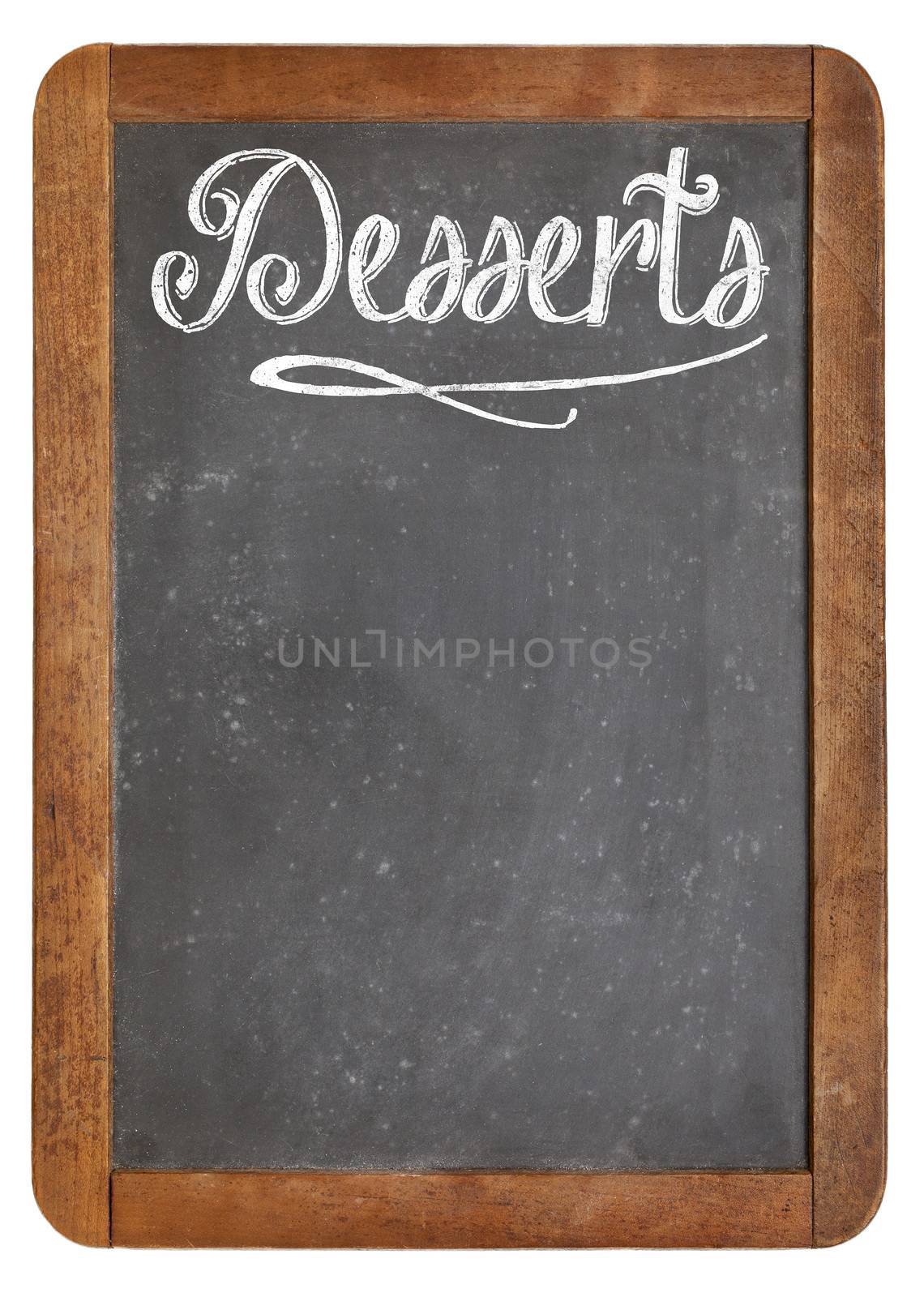 desserts menu on blackboard by PixelsAway