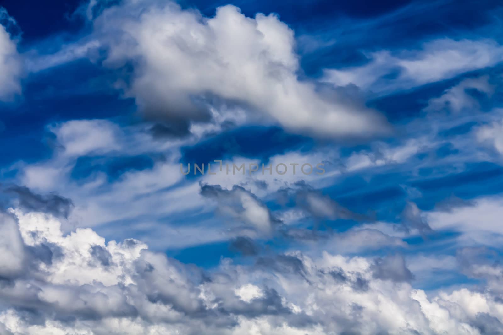 Cumulus clouds by petkolophoto