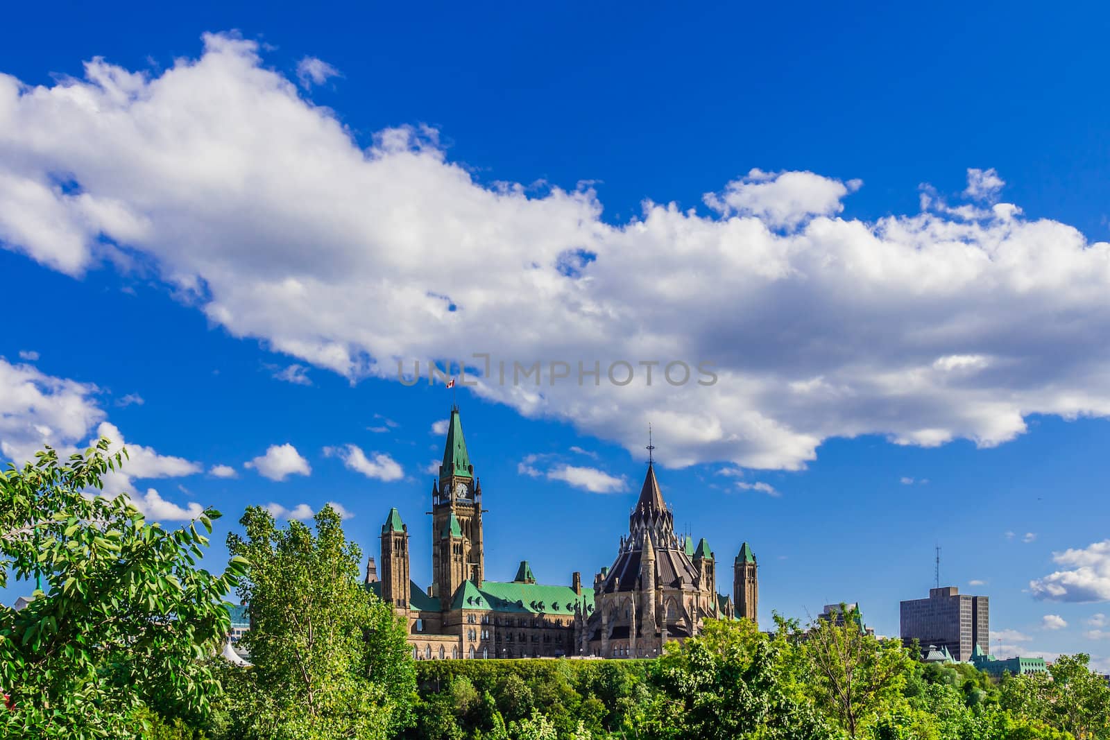 Parliament building in Ottawa by petkolophoto