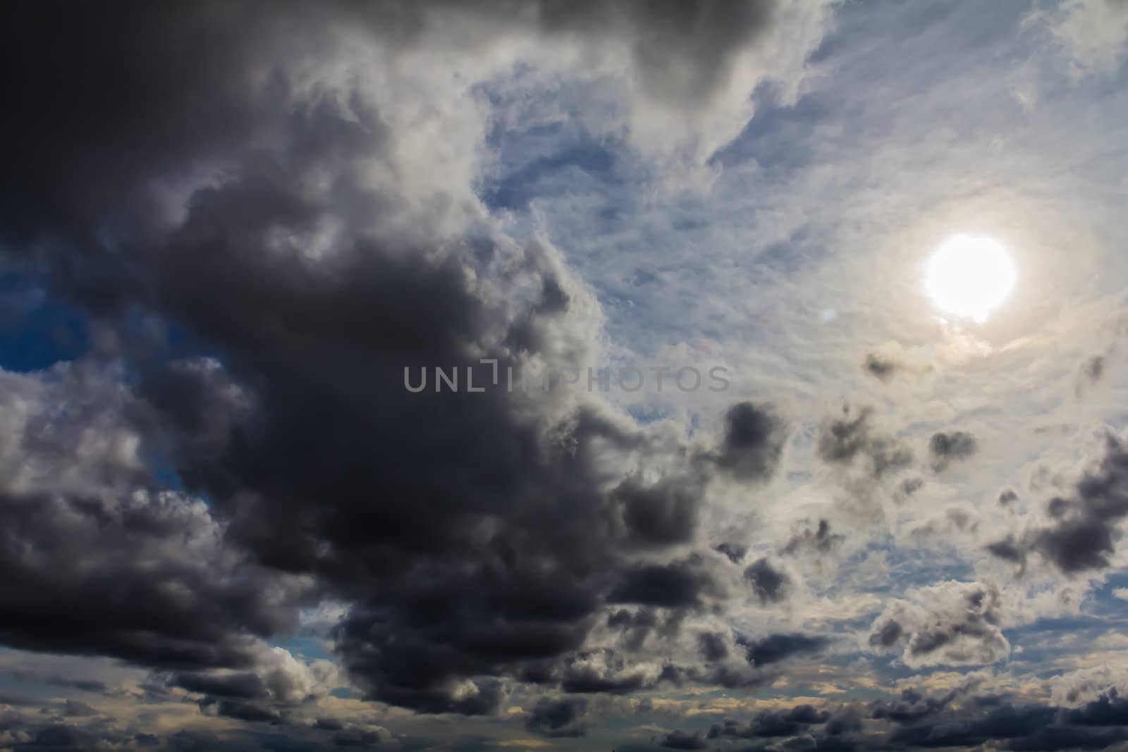 Cumulus clouds by petkolophoto