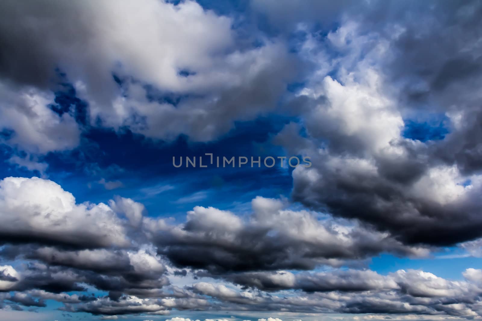 Cumulus clouds by petkolophoto