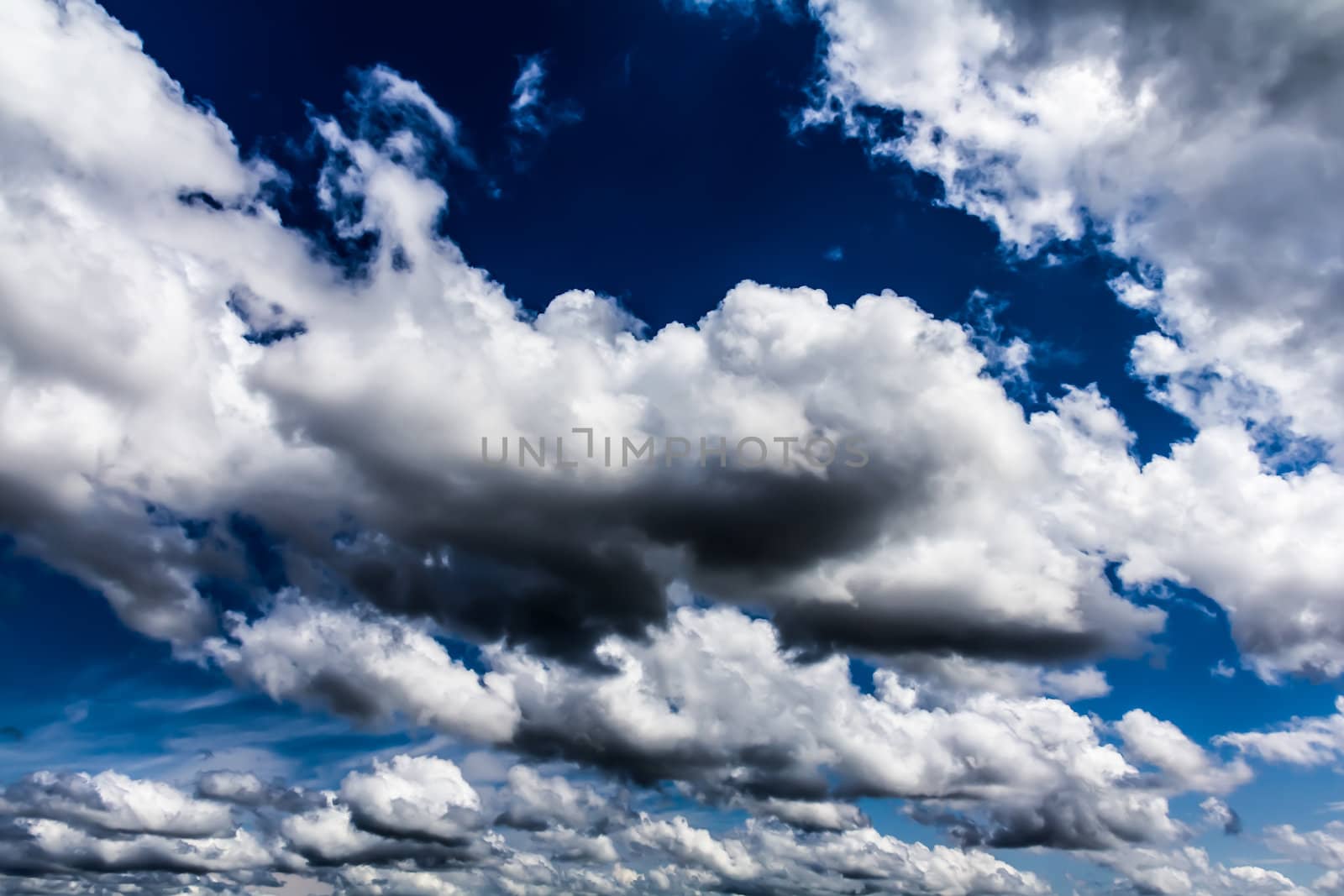 Cumulus clouds by petkolophoto