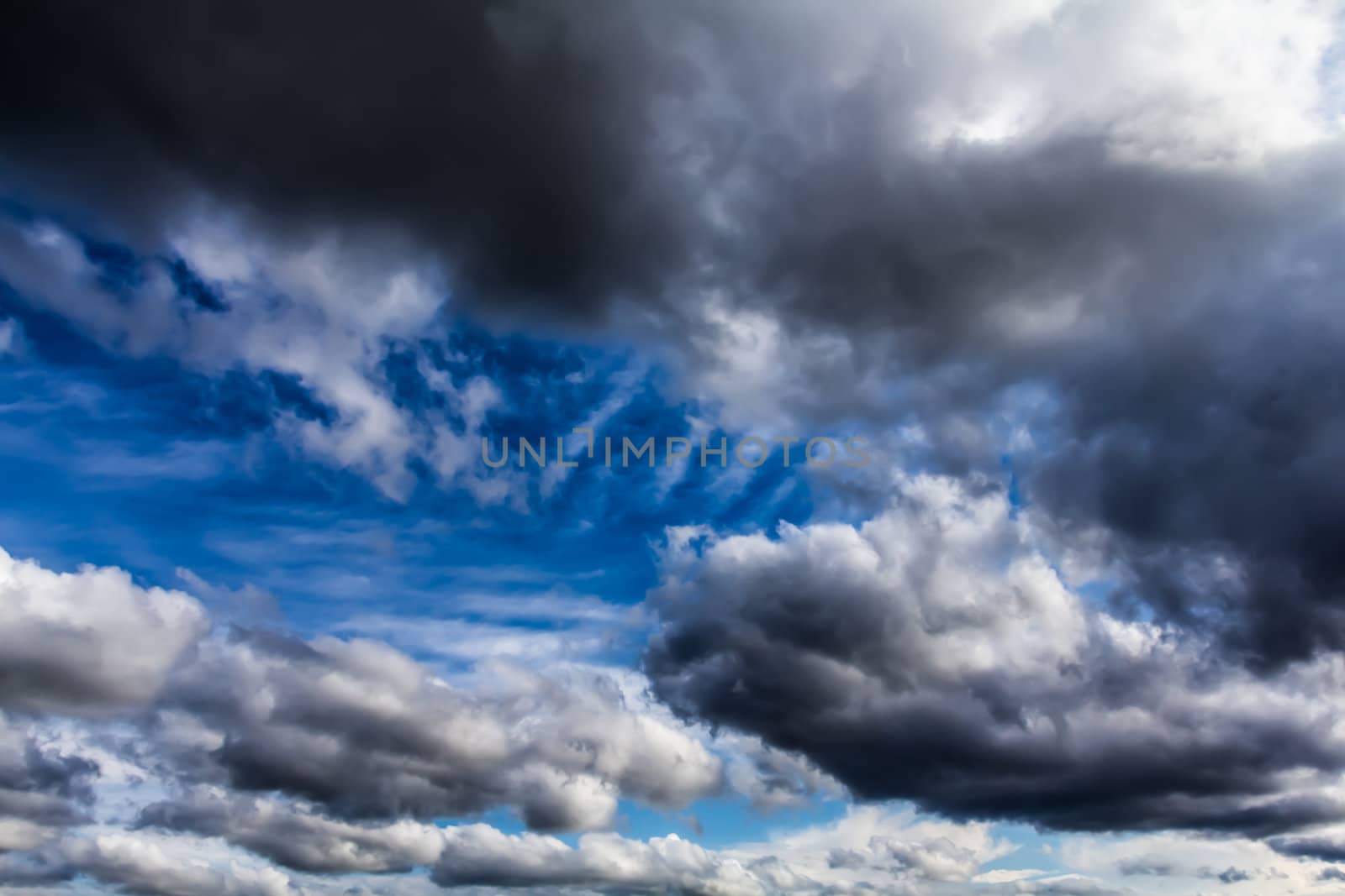 Cumulus clouds by petkolophoto