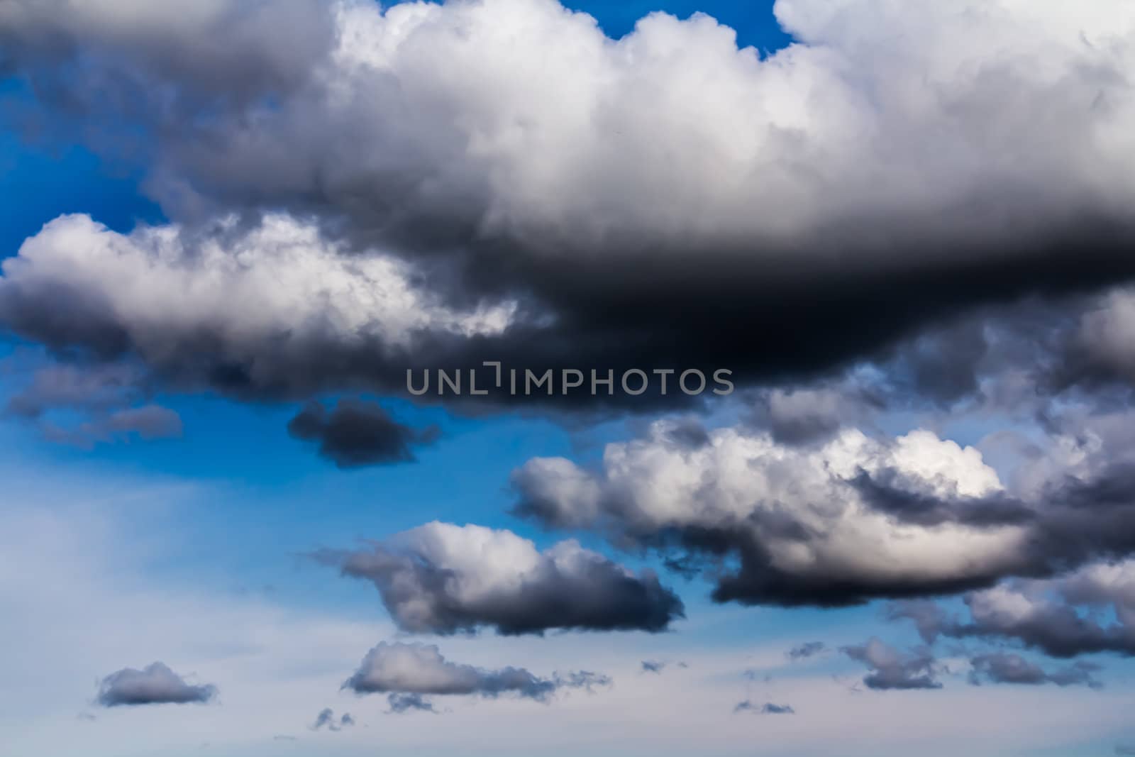 Cumulus clouds by petkolophoto