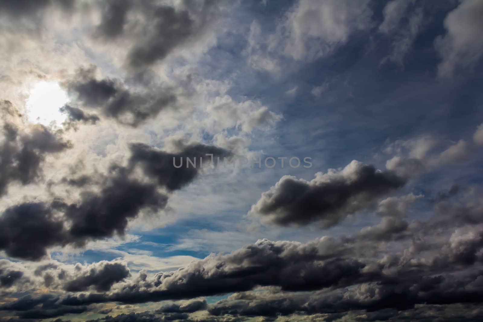 Cumulus clouds by petkolophoto