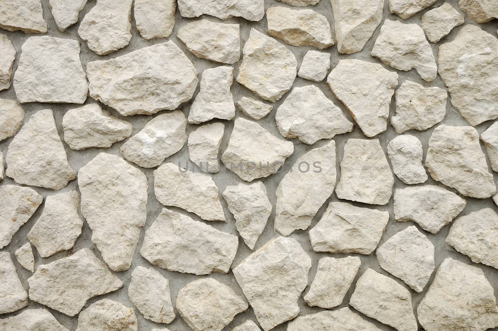 Wall of house made of stones