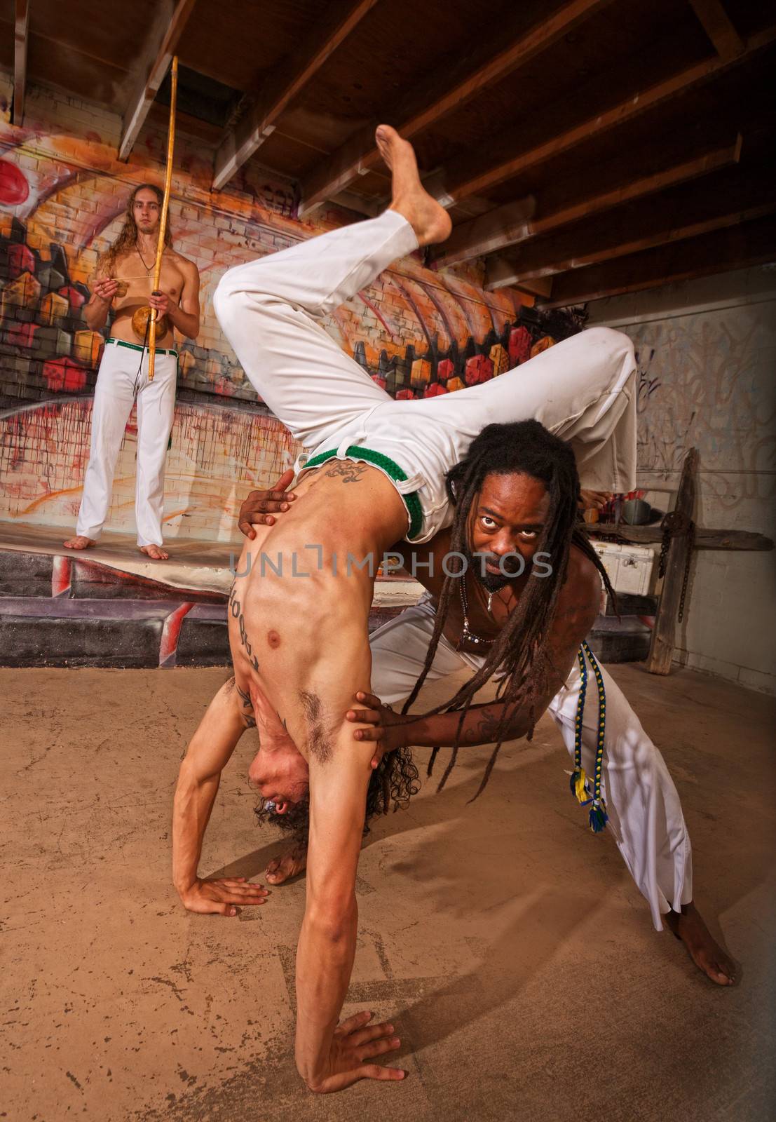 Helping Capoeira Partner with Handstand by Creatista