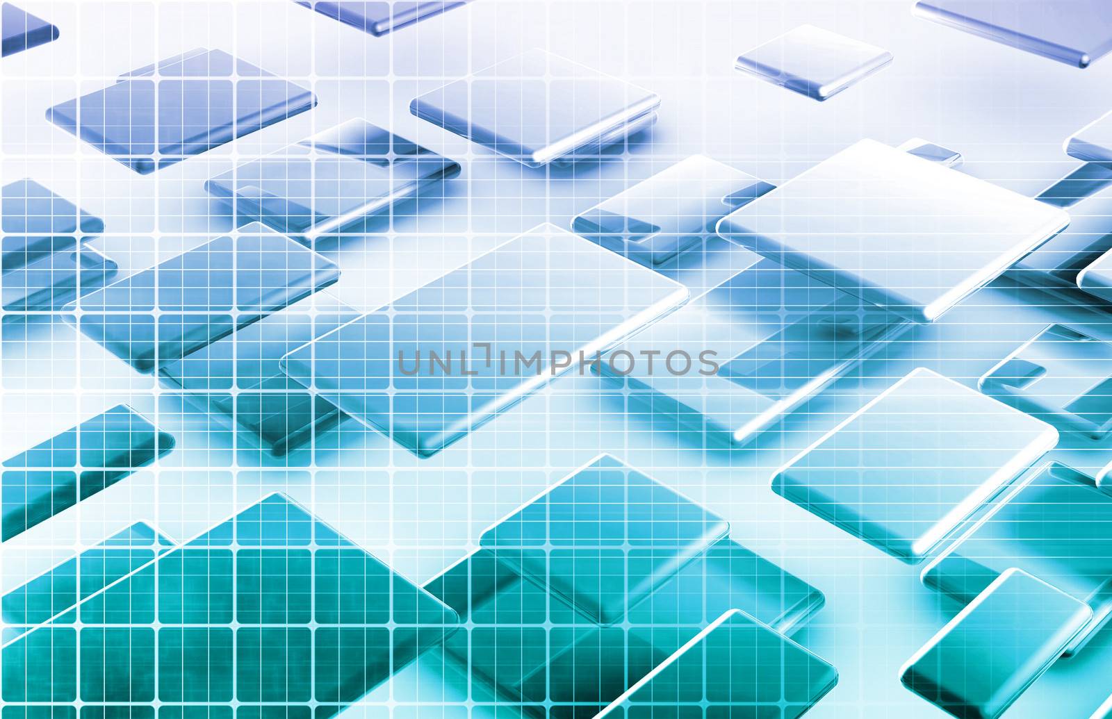 Internet Connection with Moving Data Packets Art