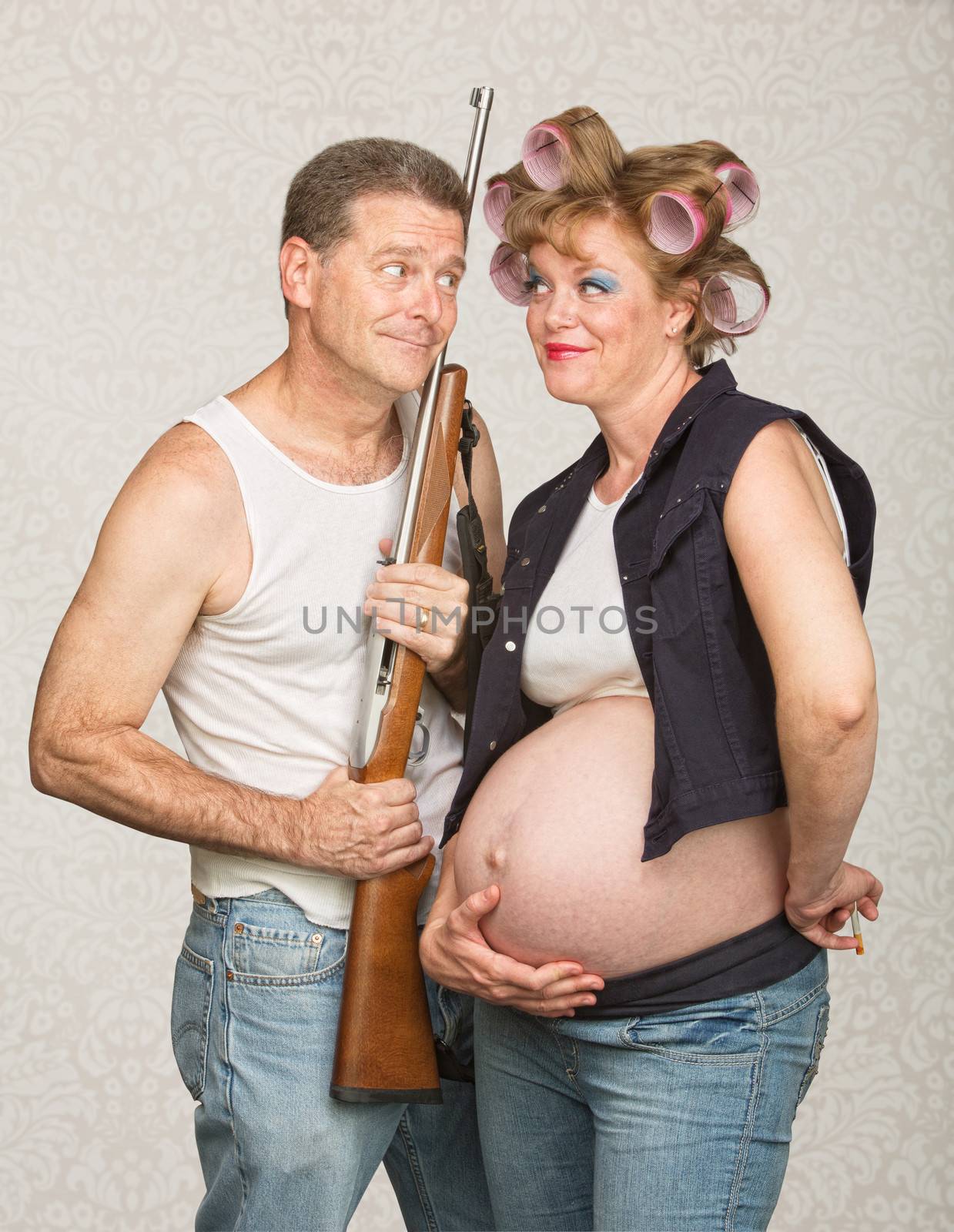 Adorable Eccentric Pregnant Couple by Creatista