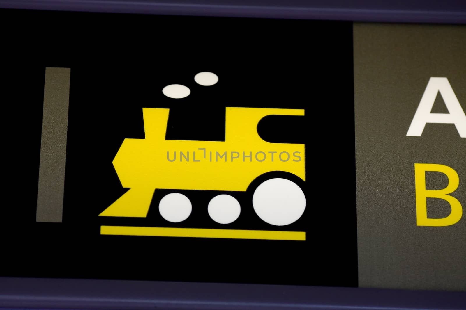 Train sign by Gudella