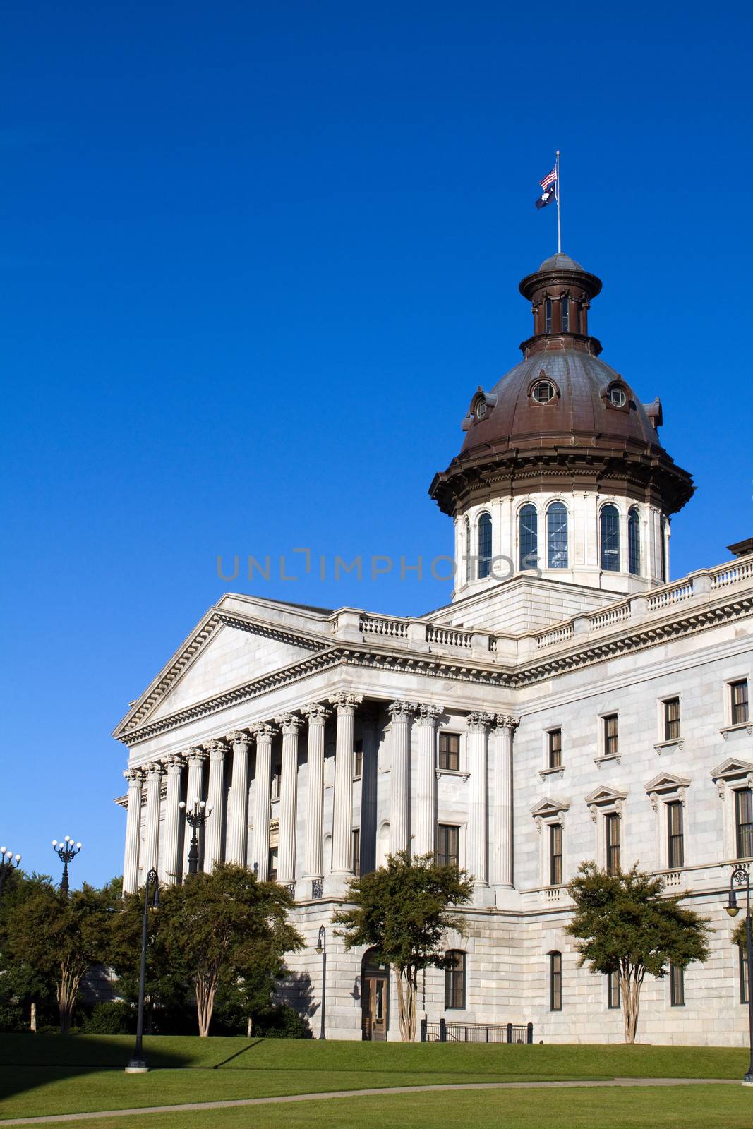 South Carolina capital building located in the city of Columbia, SC.