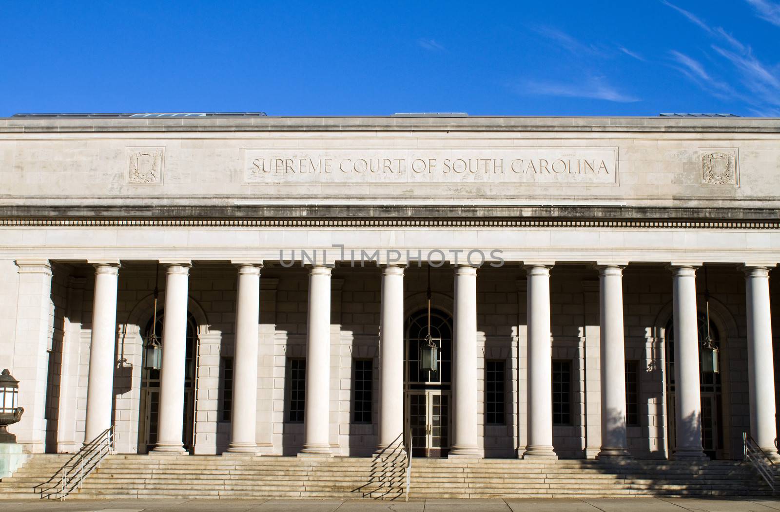 Supreme Court building of South Carolina located in Columbia, SC, USA.