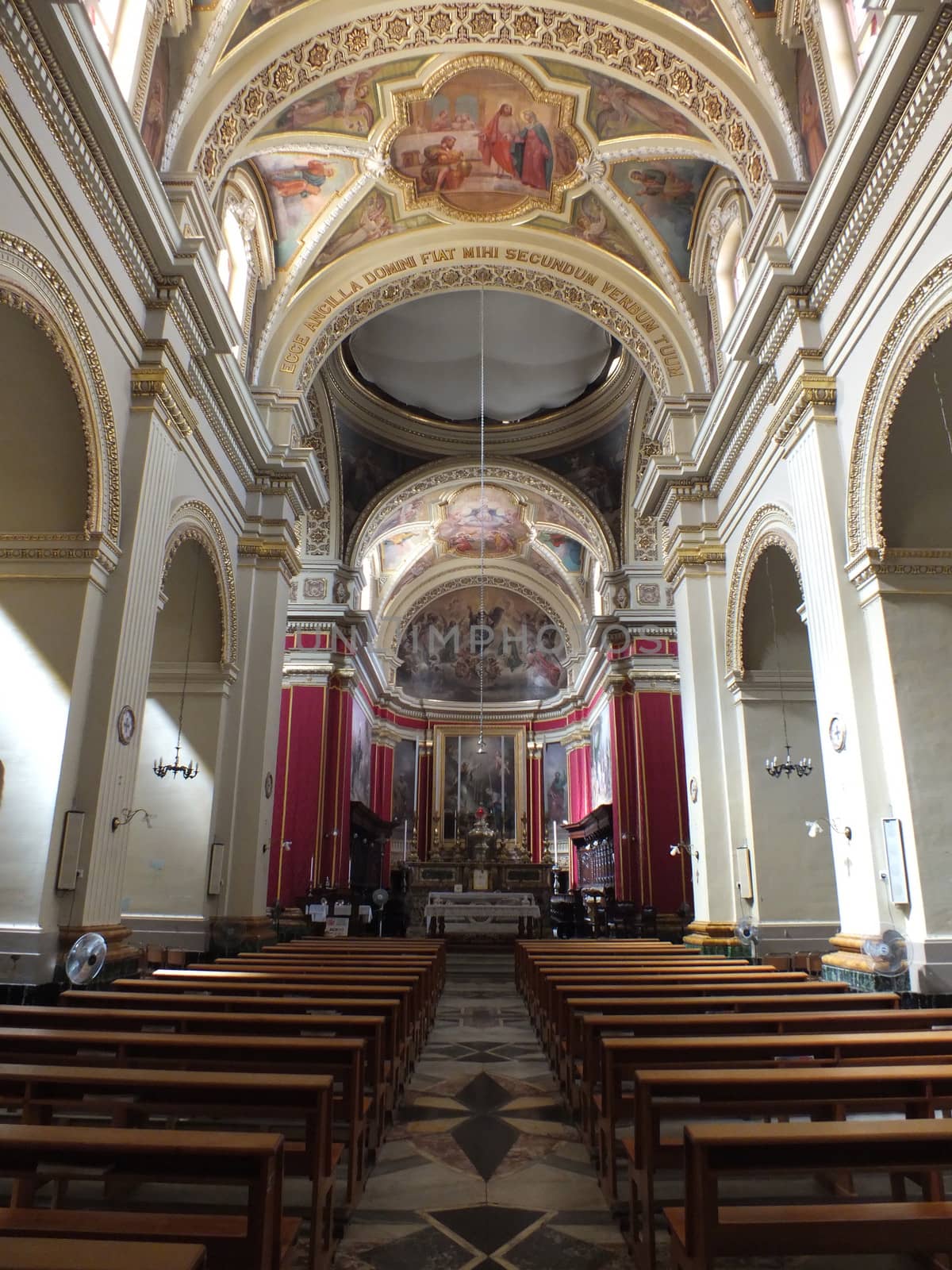 The interior of Hal Tarxien Parish Church by glynspencer