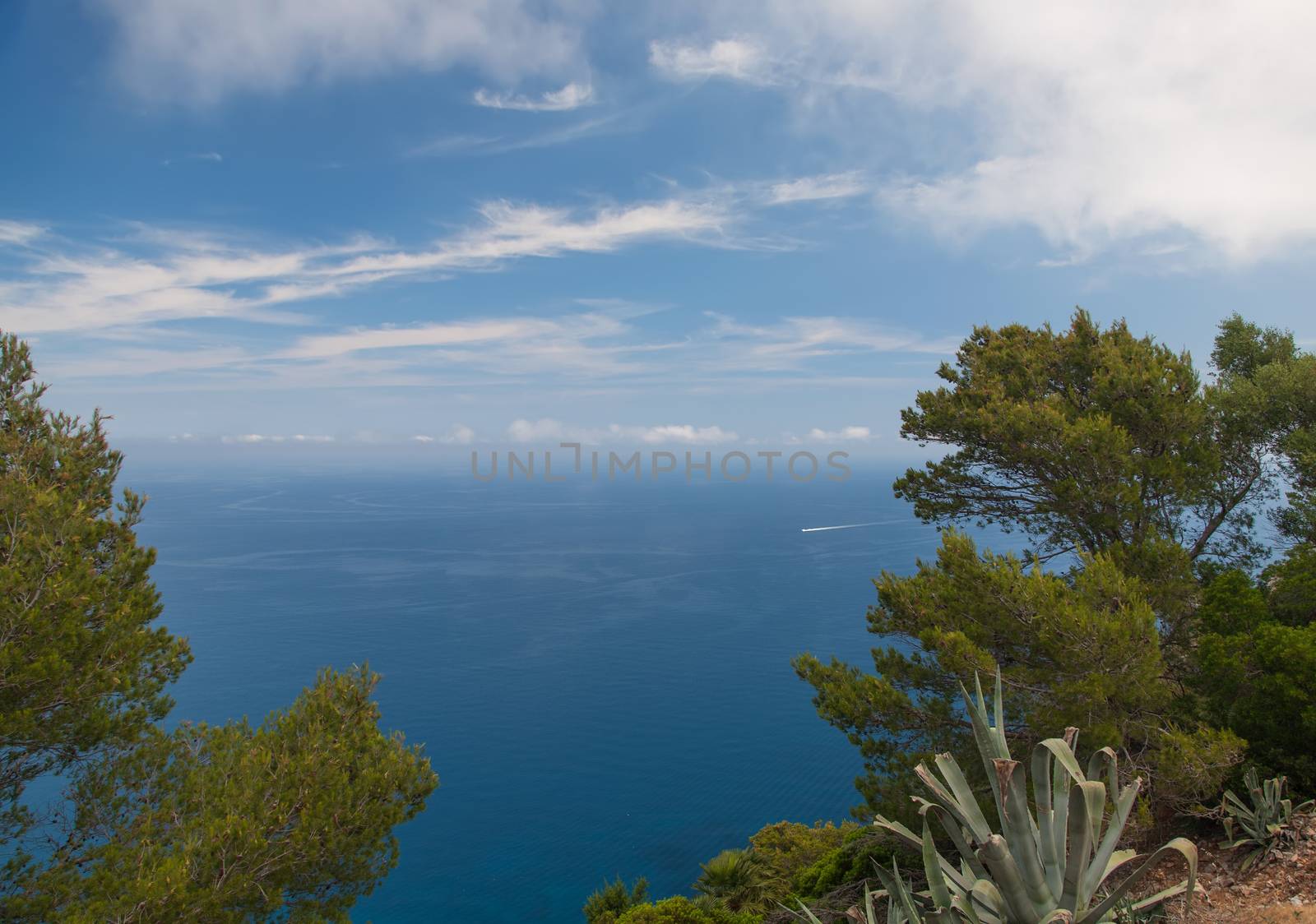Mallorca island Spain Mediterranean view
