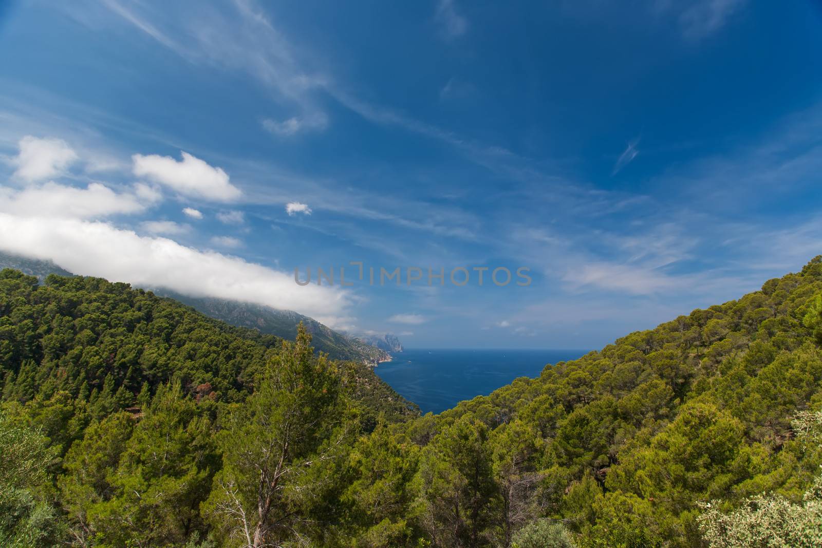 Mallorca island Spain Mediterranean view