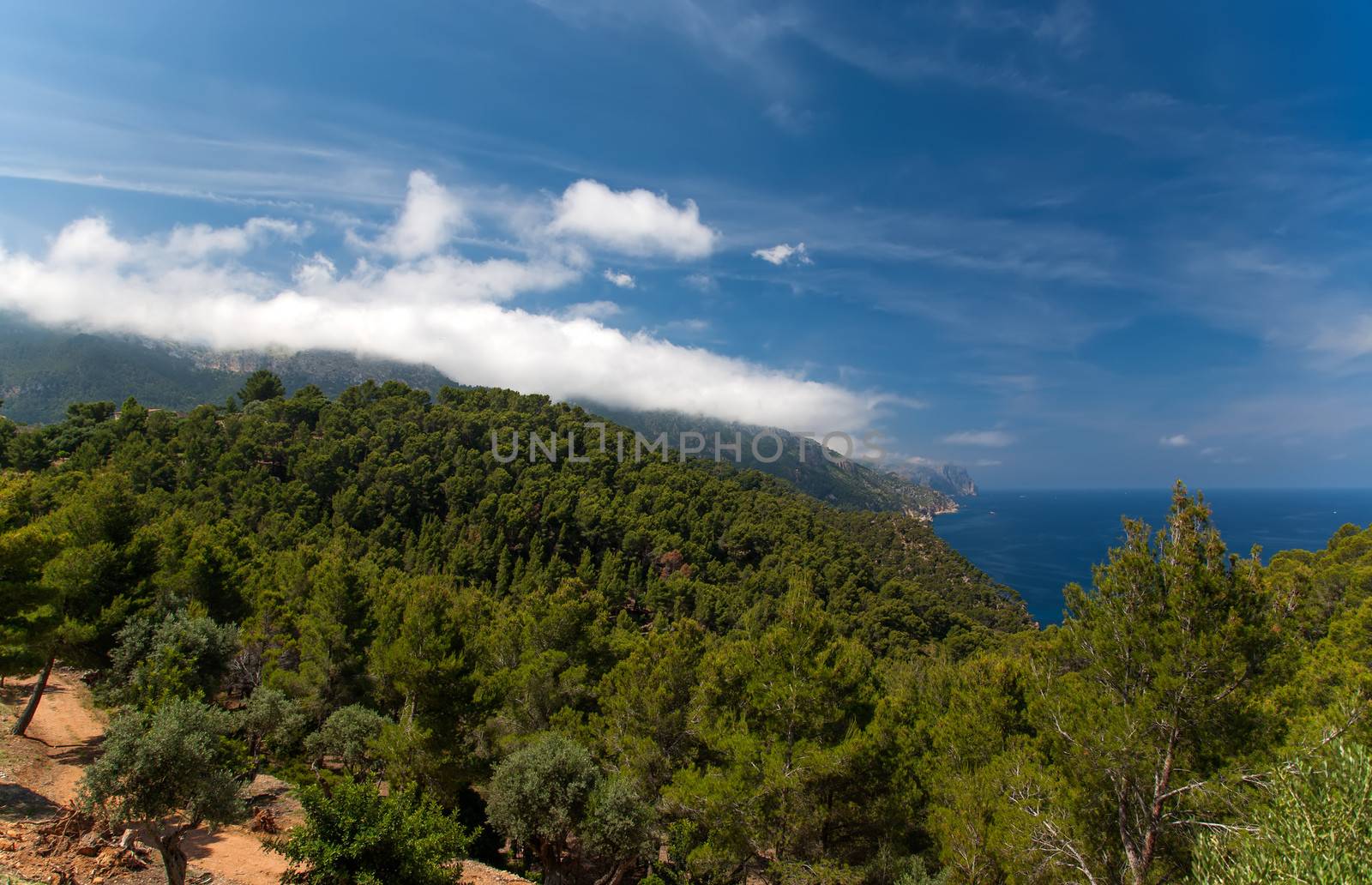Mallorca island Spain Mediterranean view