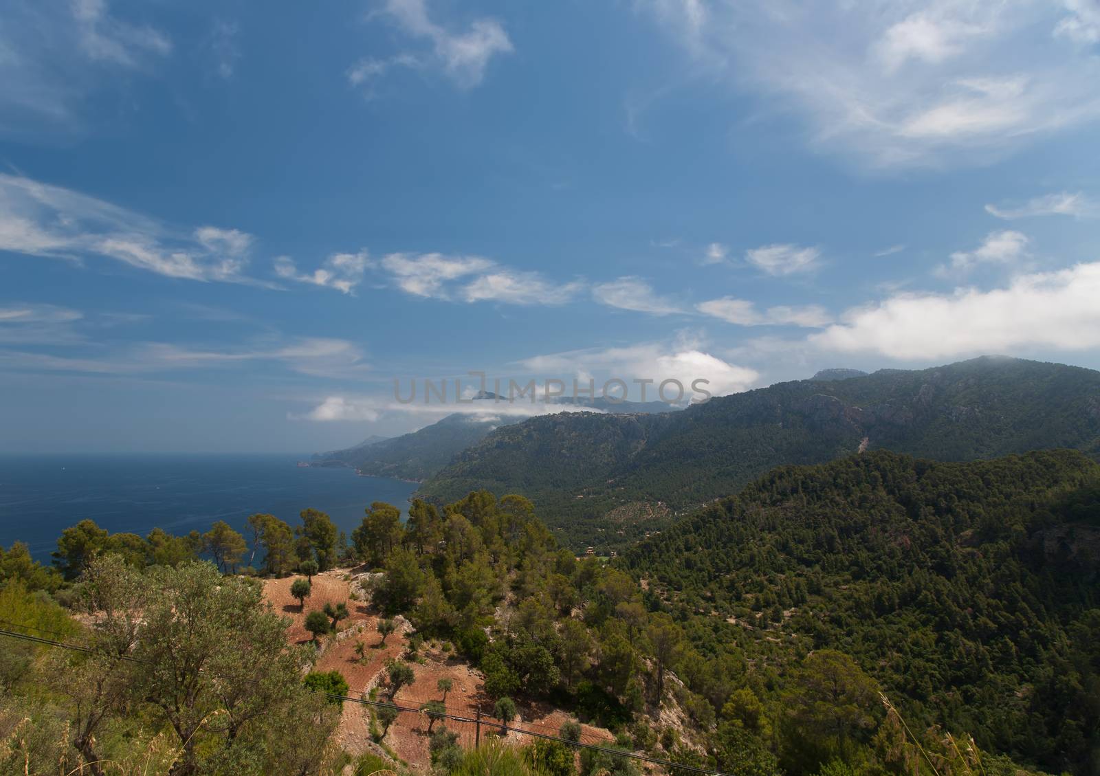Mallorca island Spain Mediterranean view