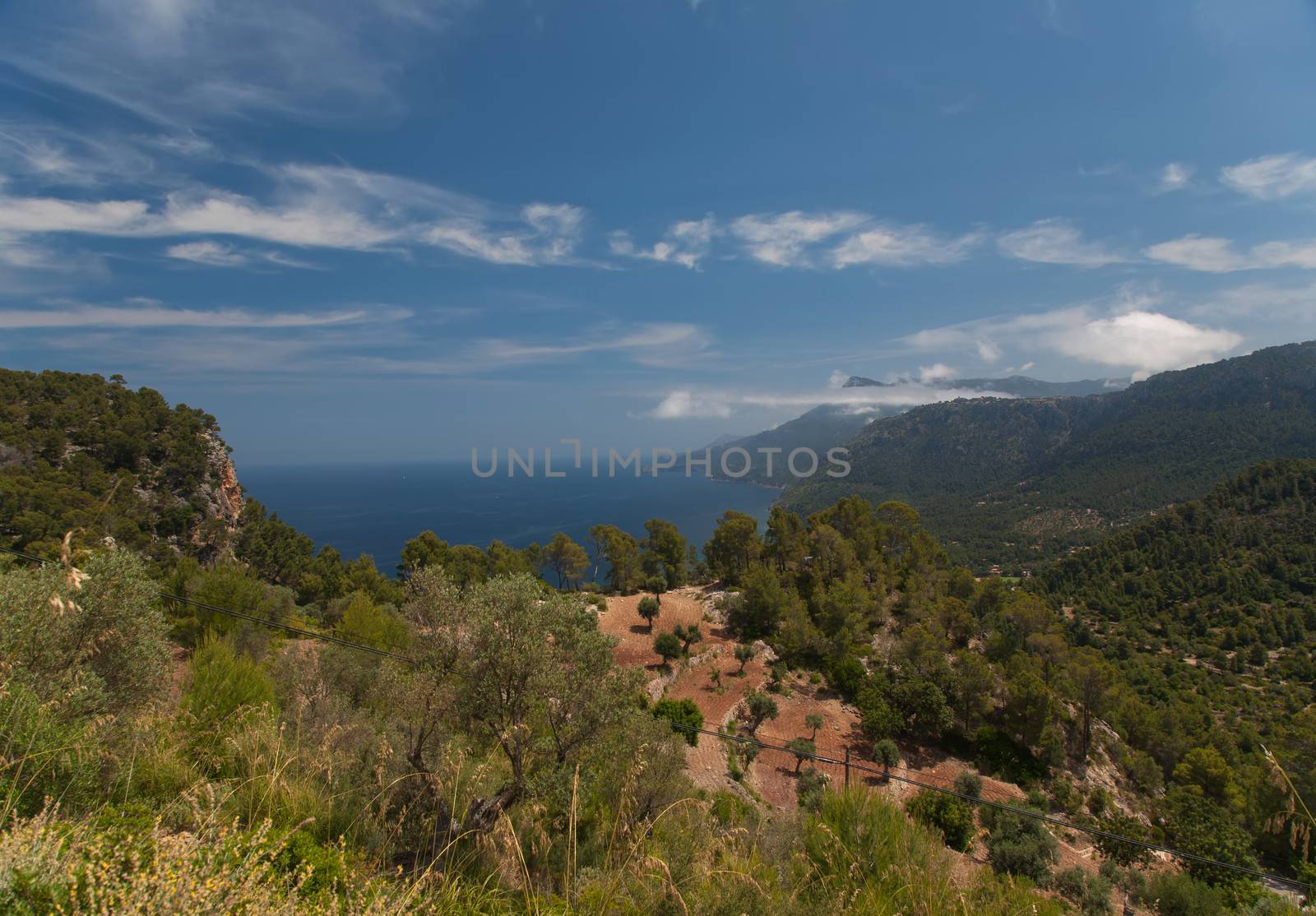 Mallorca island Spain Mediterranean view