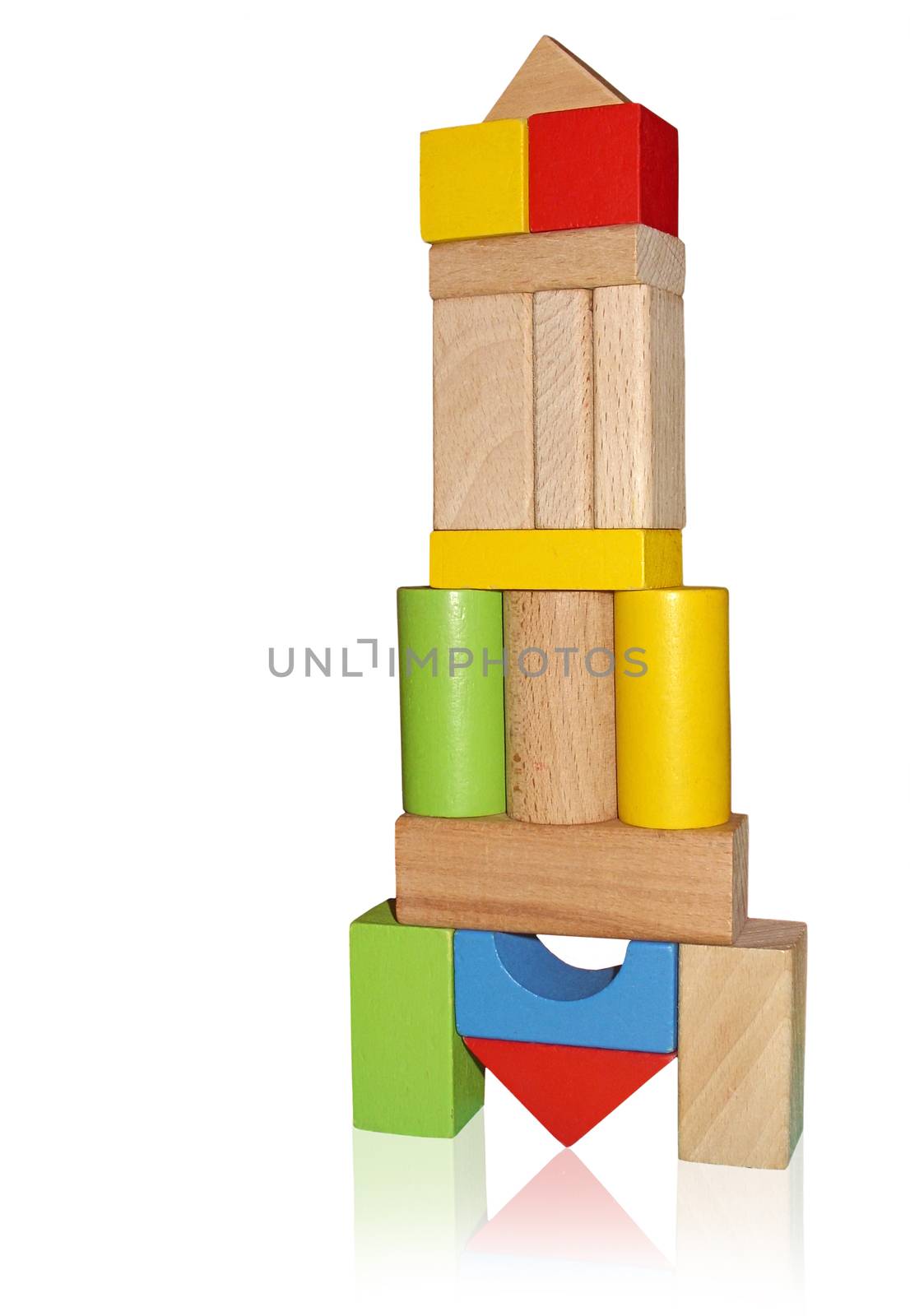 Wooden blocks for play