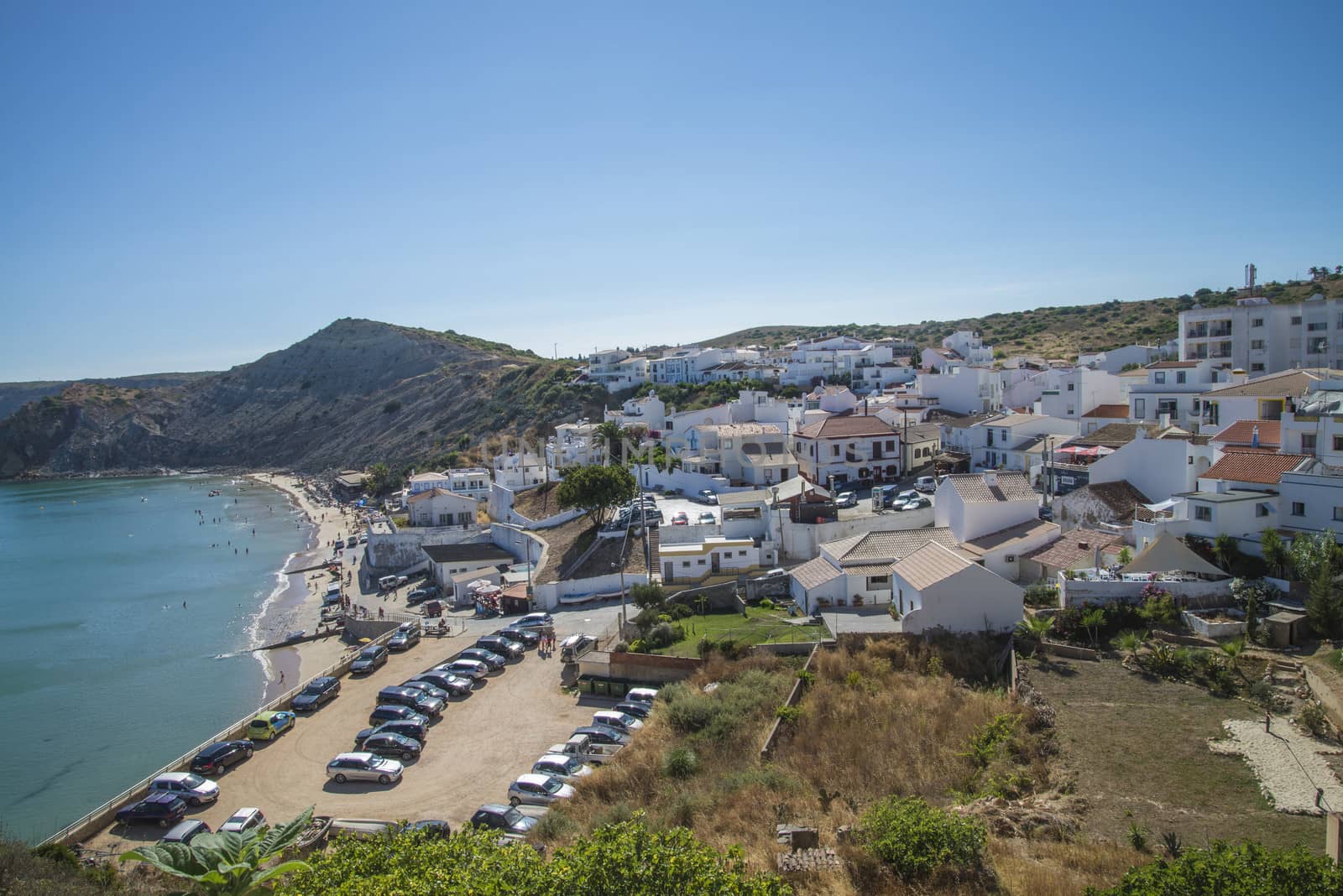 Subject is taken off the beach at Burgau, Algarve, Portugal.