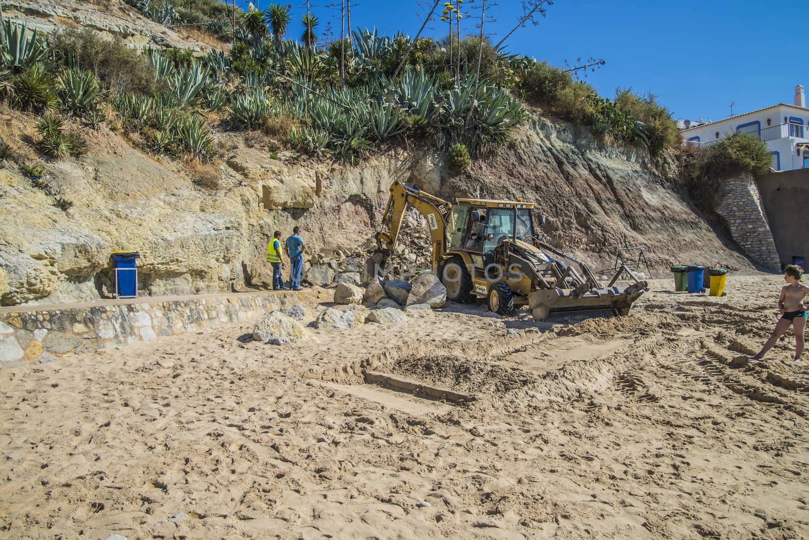 Subject is taken off the beach at Burgau, Algarve, Portugal.