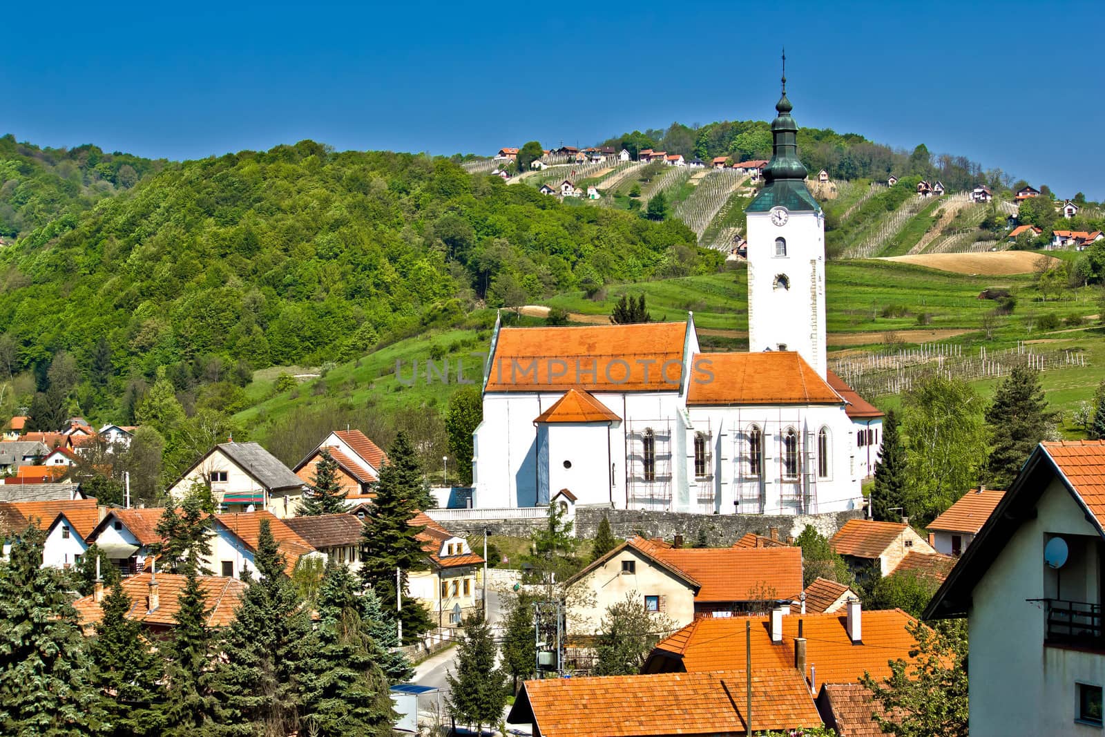 Village of Remetinec in pictoresque hills area of Zagorje, Croatia